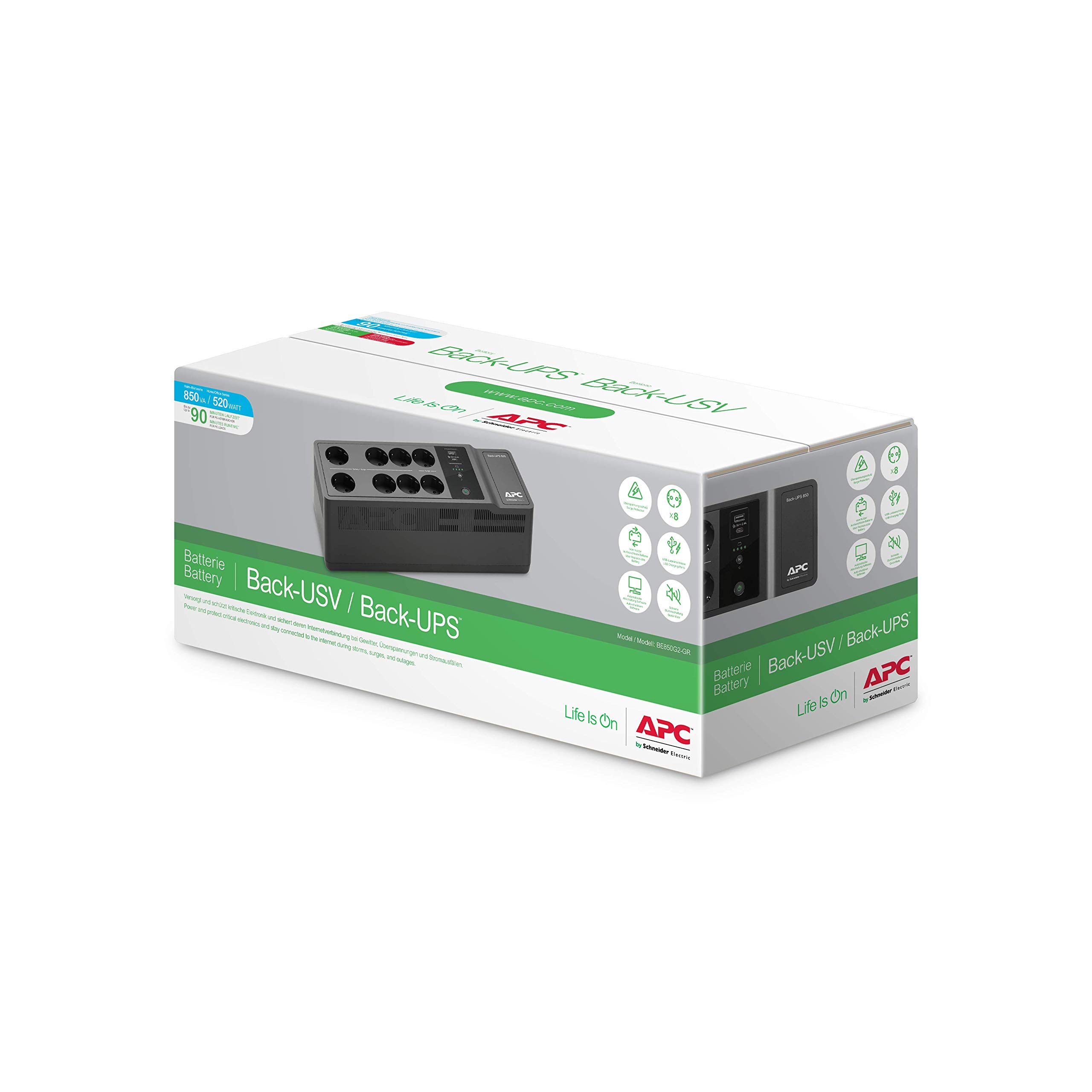 APC Back-UPS BE850G2-IT Gruppo Continuità 850VA 520W