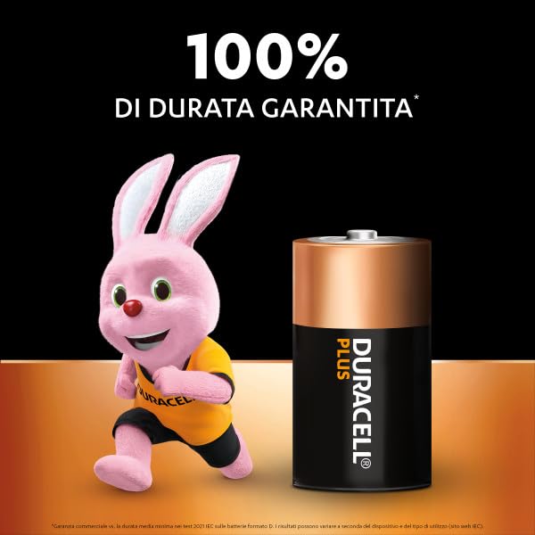 Duracell Plus LR20 pile D alcaline 20 pezzi 1,5V lunga durata