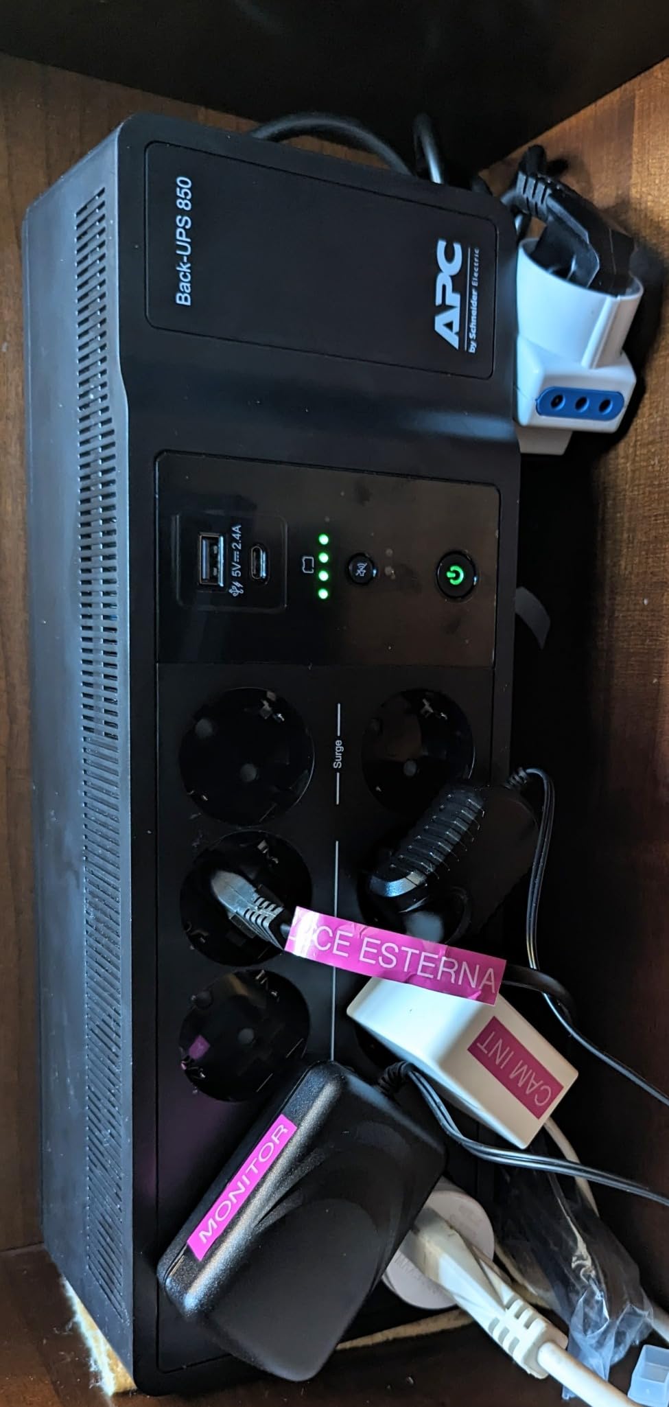APC Back-UPS ES BE850G2-SP UPS 650VA 8 prese schuko