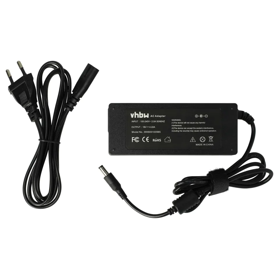 vhbw alimentatore notebook 80W per Fujitsu Lifebook 19V