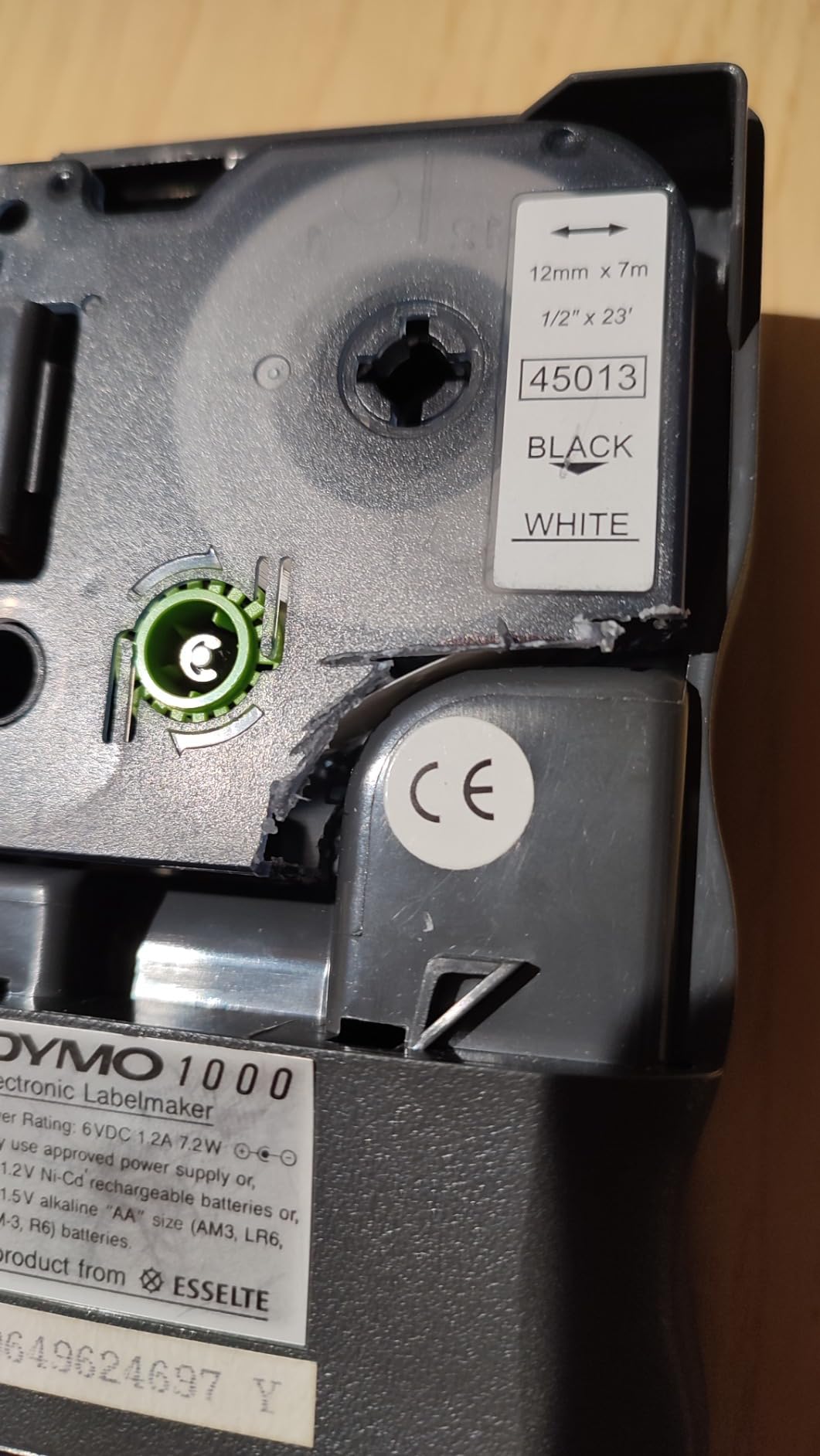 vhbw cassetta nastro Dymo LabelWriter Duo 9mm nero