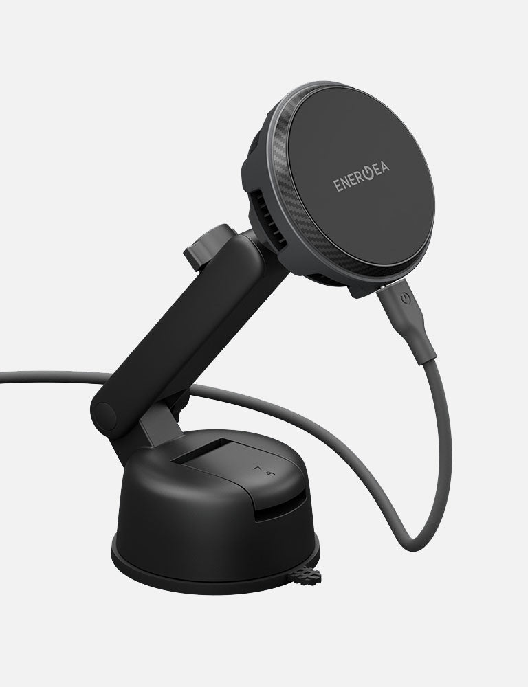 Energea MagArctic Drive caricatore auto wireless Qi2 25W gunmetal
