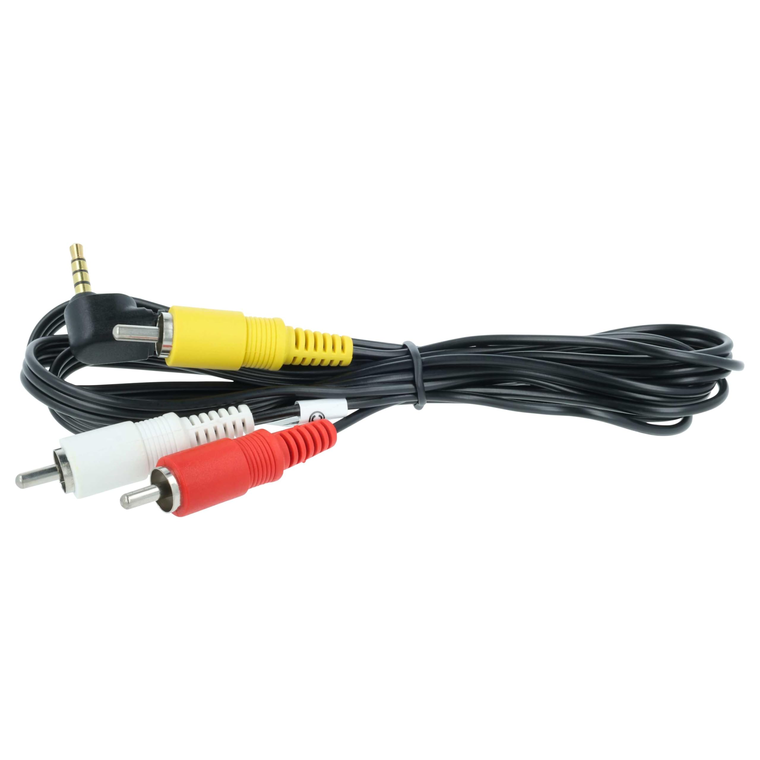 vhbw STV-250N cavo AV per Canon DC220 nero 150 cm