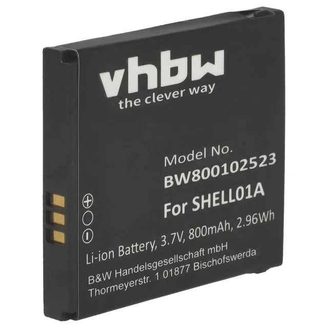 vhbw Batteria Smartphone SHELL01A 800mAh per Doro