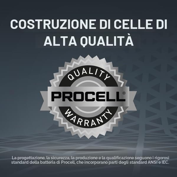 Duracell Procell AA pile alcaline stilo 50 pezzi lunga durata