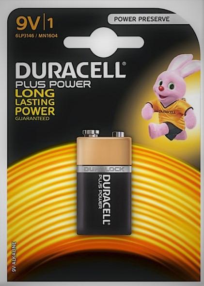 Duracell Plus Power Batteria Alcalina 9V 1 Pezzo