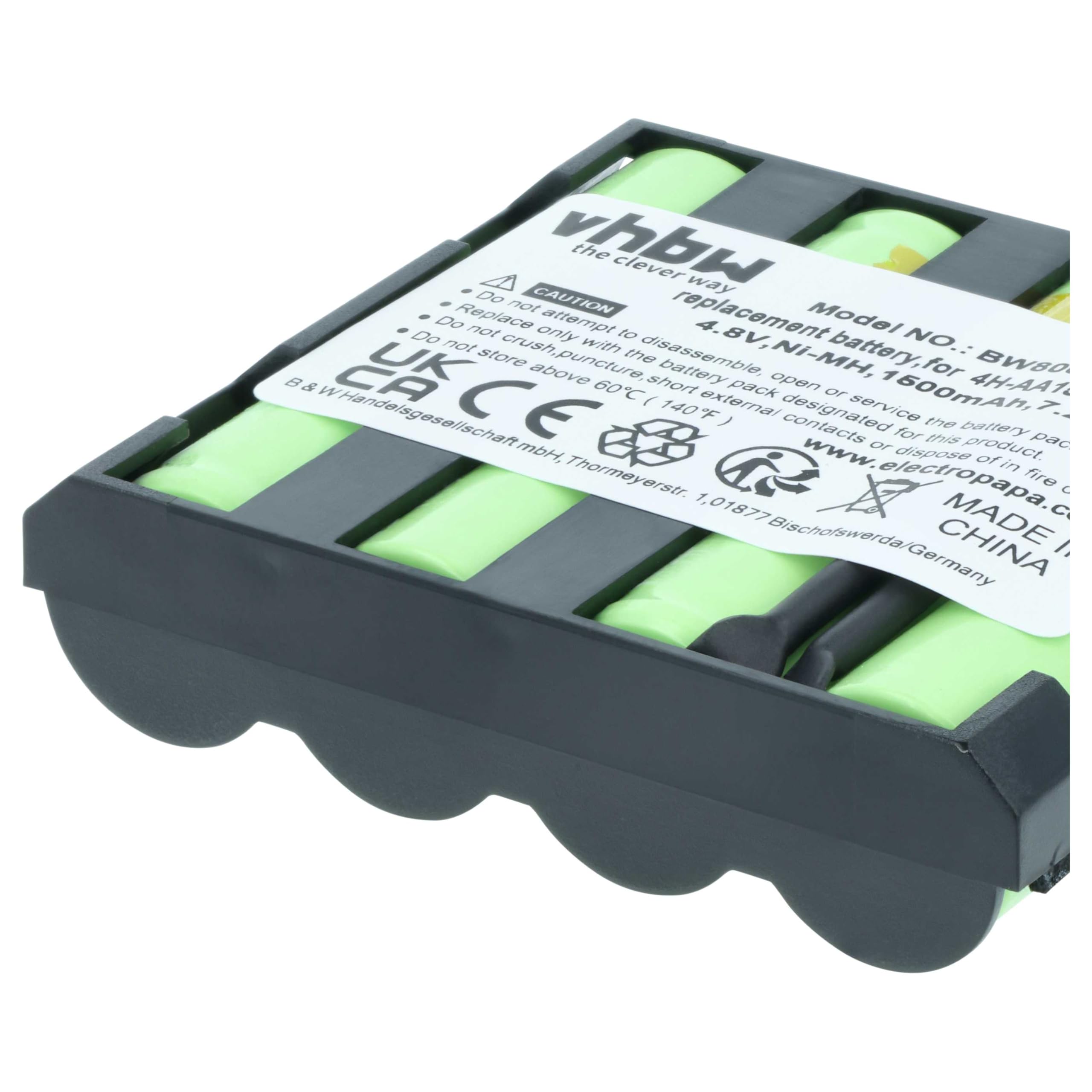 vhbw Batteria per Compex Fit 1.0 1500mAh NiMH