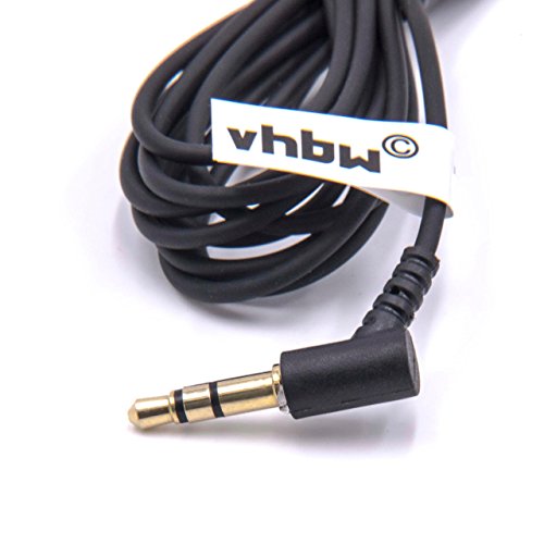 vhbw Cavo audio AUX per Bose QC15 3,5mm 180cm nero