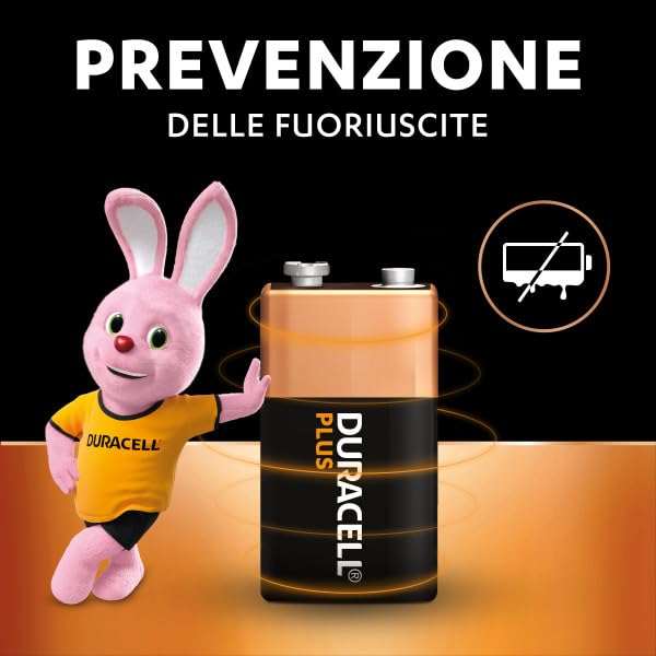 Duracell Plus batteria alcalina 9V 6LR61 2 pezzi