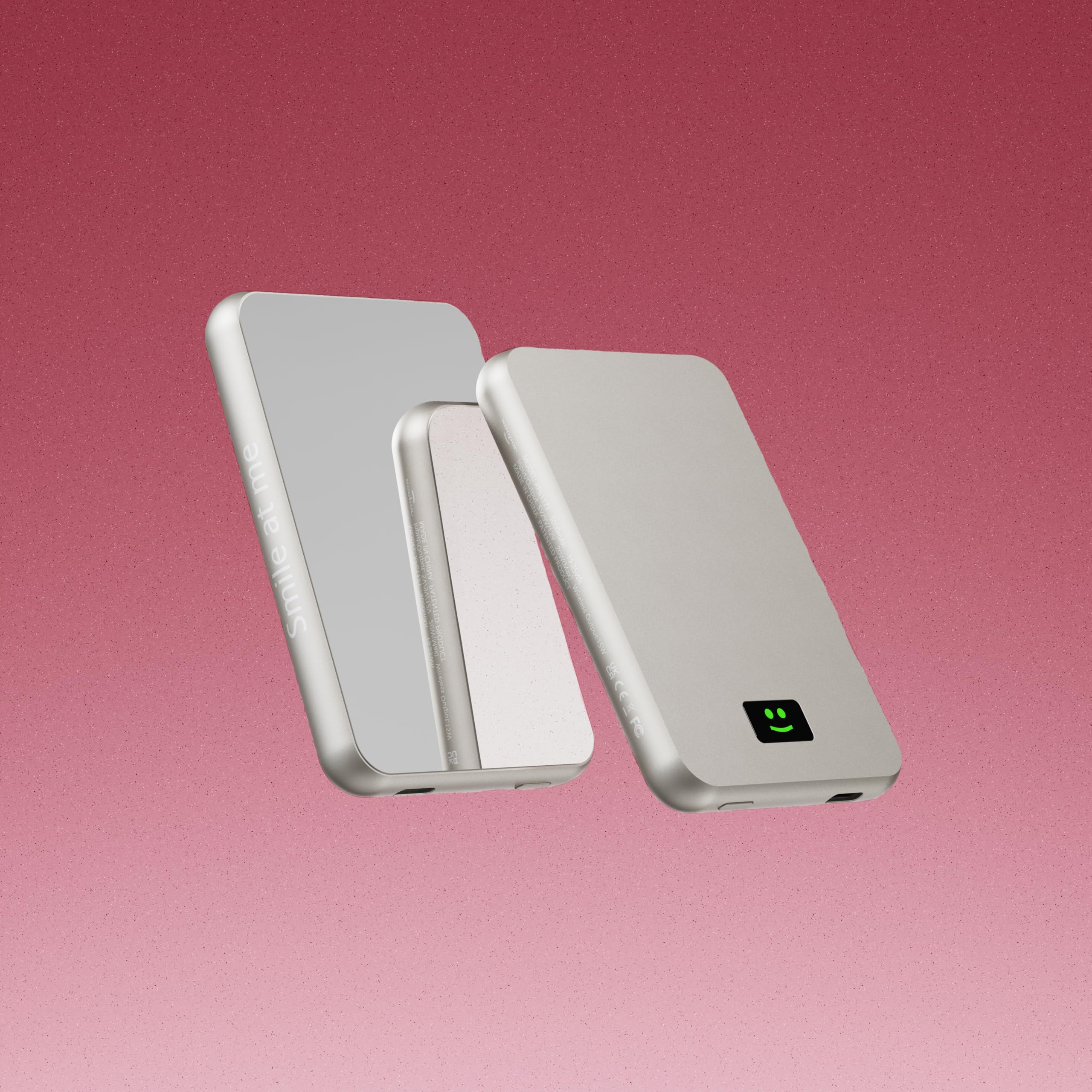 Xoopar Smile Power Bank 5000 mAh Grigio MagSafe