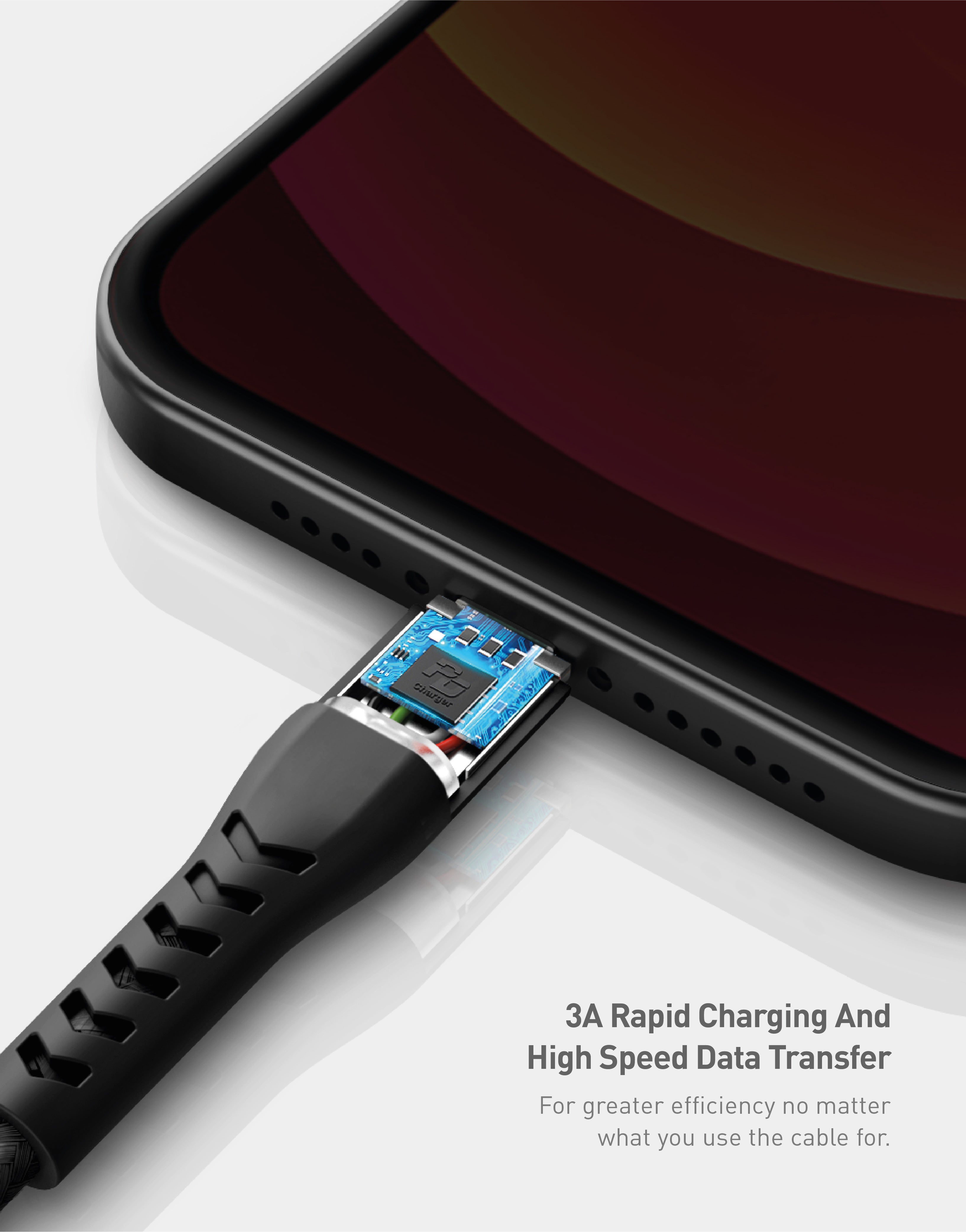 Energea NyloFlex cavo Lightning USB-C 1,5m nero intrecciato