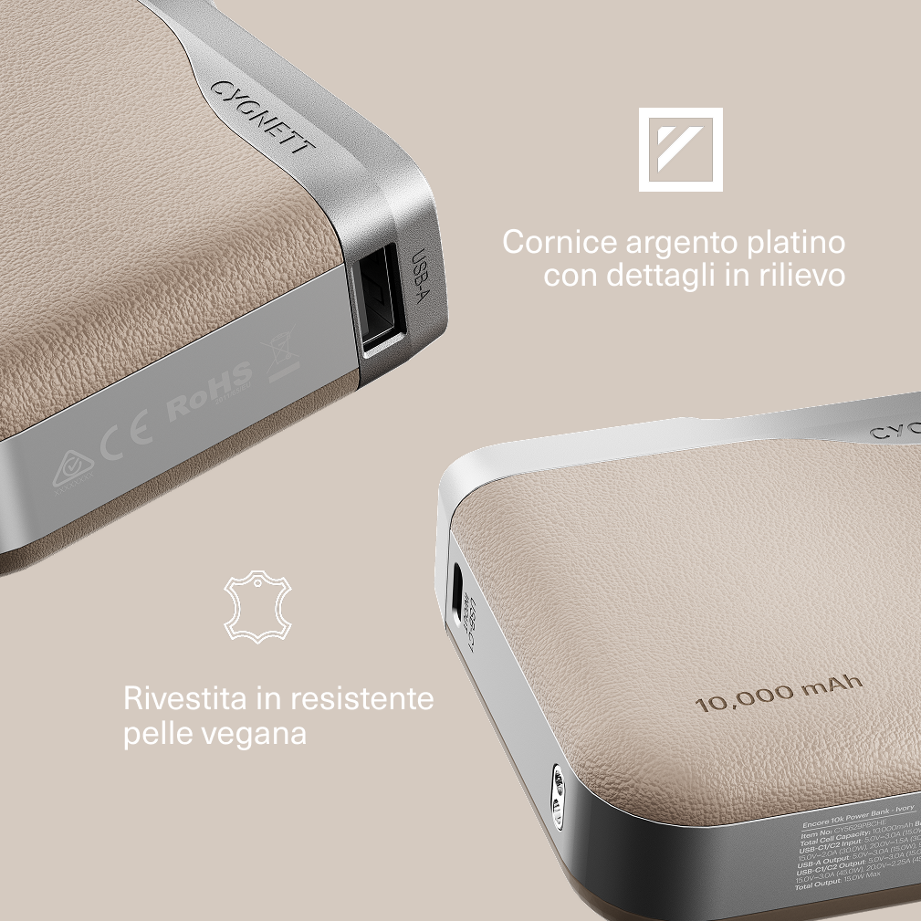 Cygnett Encore 45W 10K power bank 10000mAh display digitale