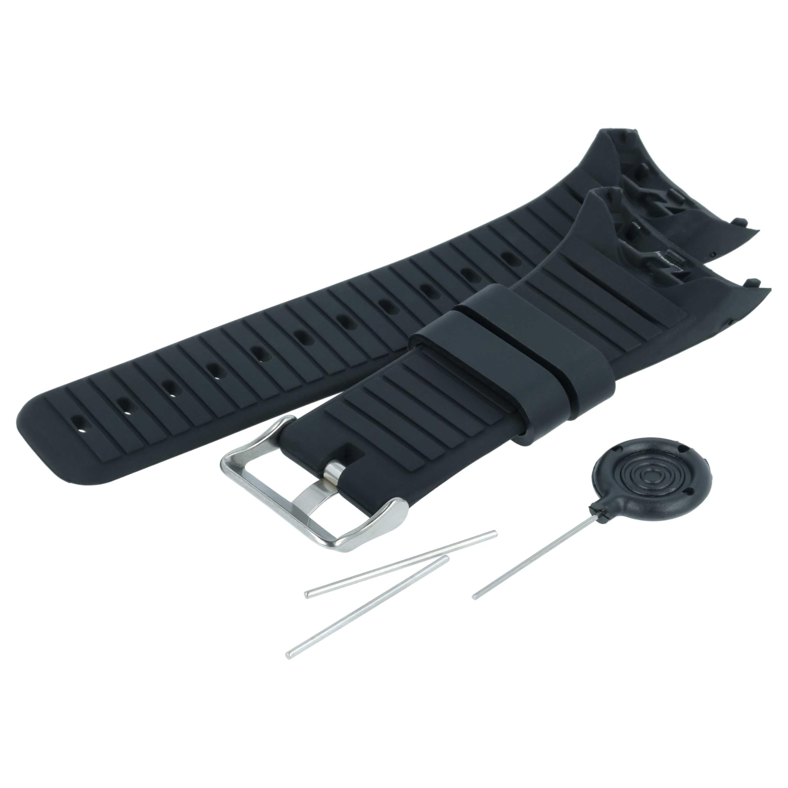 vhbw cinturino Polar M430 smartwatch nero TPE