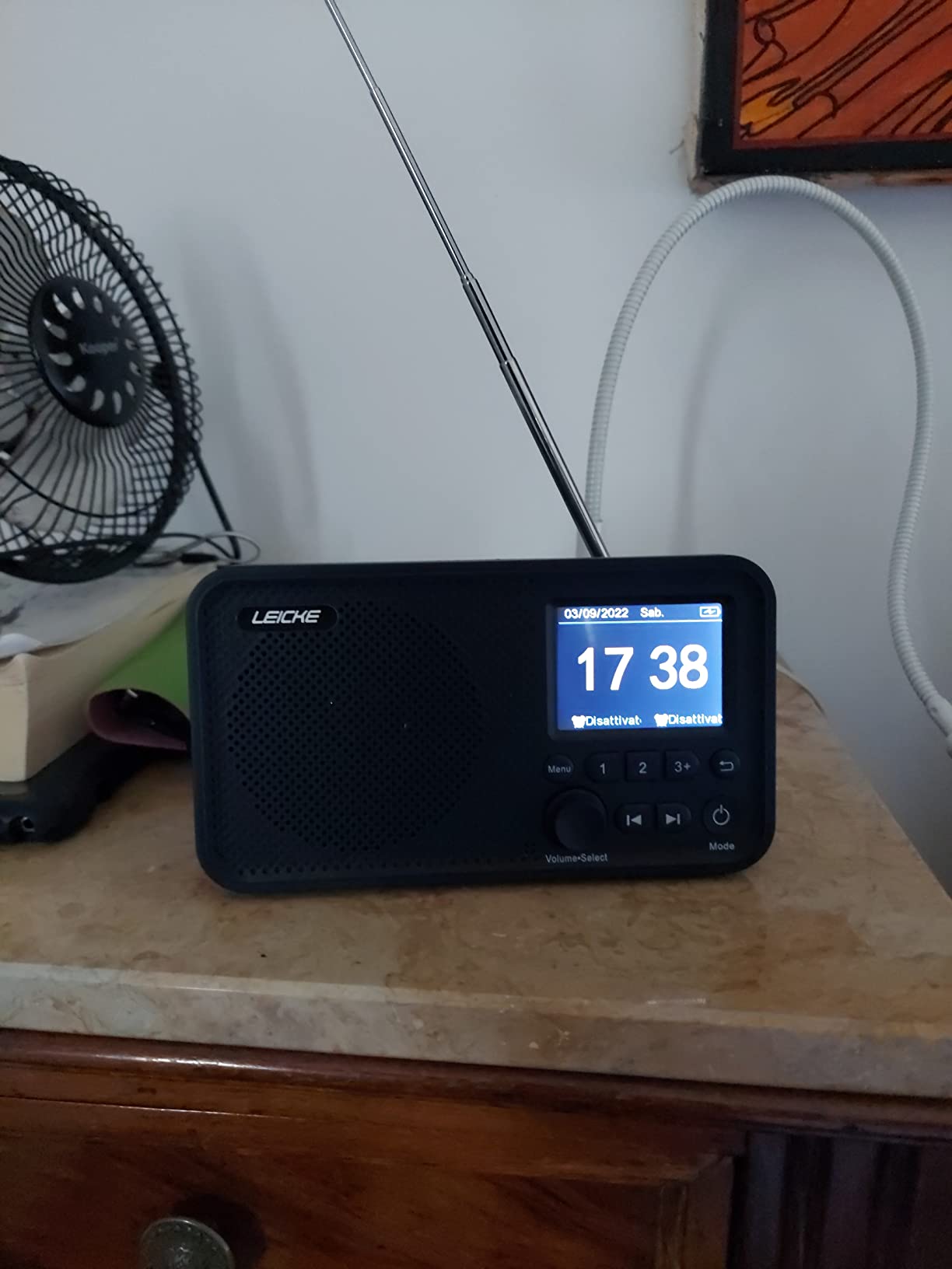 Leicke Radio DAB+ FM Bluetooth Portatile 2000 mAh Display