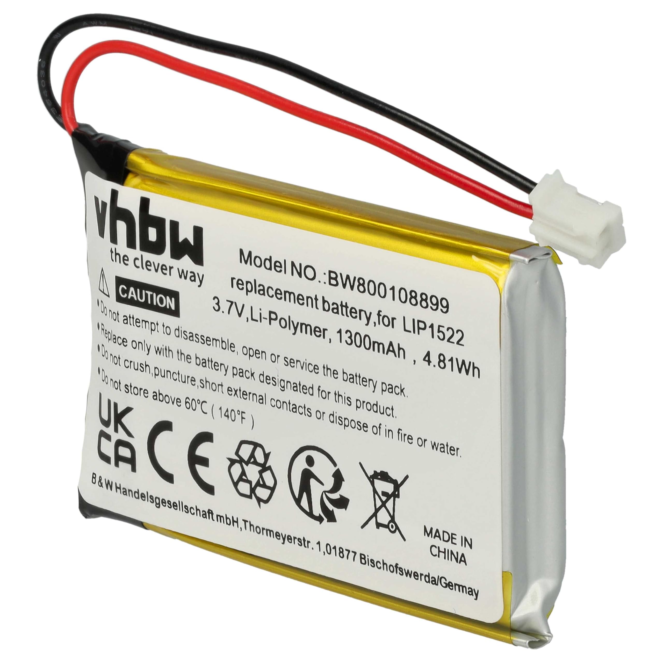 vhbw Batteria Controller PS4 Dualshock CUH-ZCT1 1300mAh