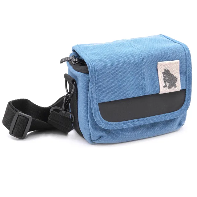 vhbw per Panasonic Lumix borsa fotocamera blu tracolla 195mm