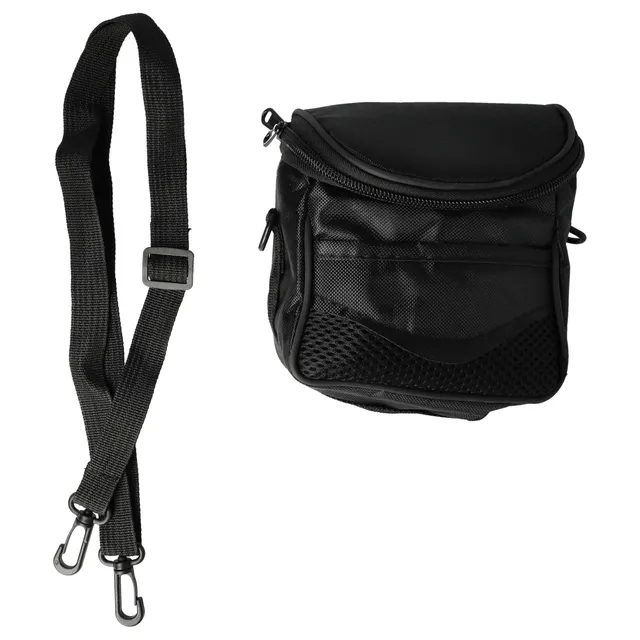 vhbw Custodia universale M borsa fotocamera nera da cintura