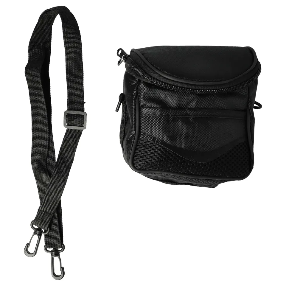 vhbw Custodia universale M borsa fotocamera nera da cintura