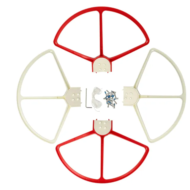 vhbw Protezione Eliche DJI Phantom 2/3 Drone 4 Pezzi Bianco