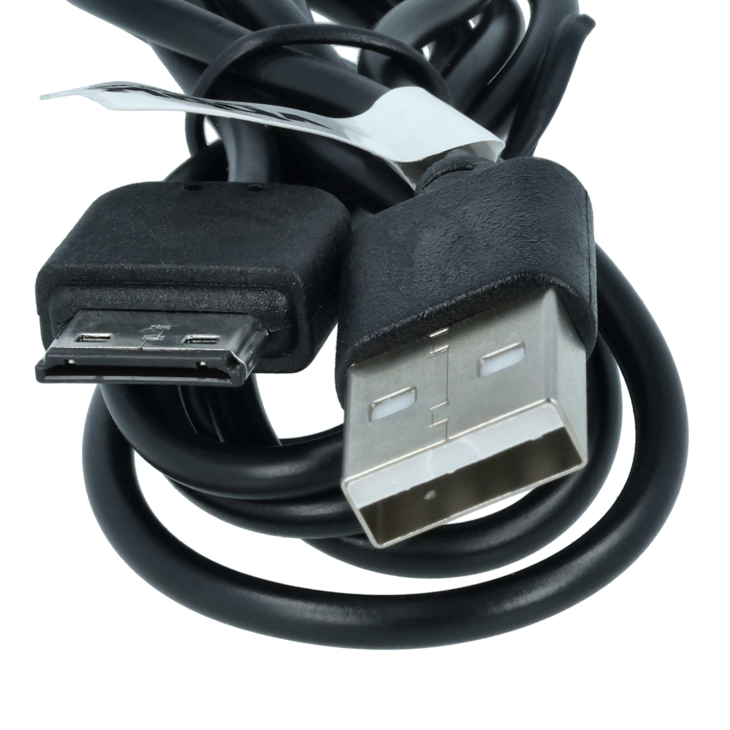 vhbw APCBS10 cavo dati USB Samsung SGH-E1150 nero 100cm