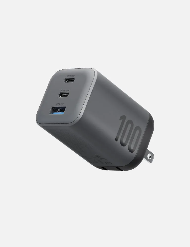 Energea AmpCharge Mini 100 US caricatore GaN 100W gunmetal