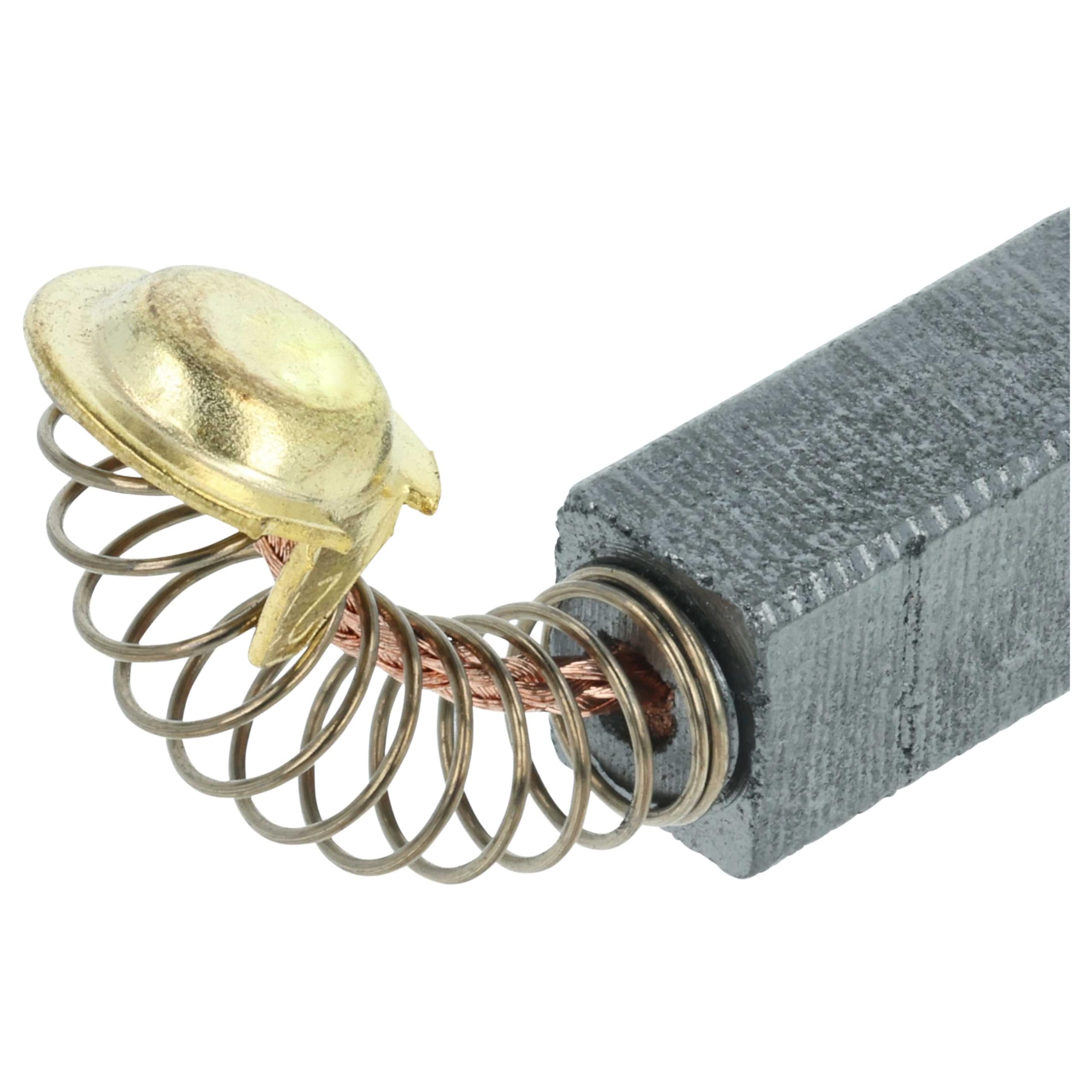 vhbw Spazzole carbone 6,5x7,5x13 mm utensile 2 pezzi grafite