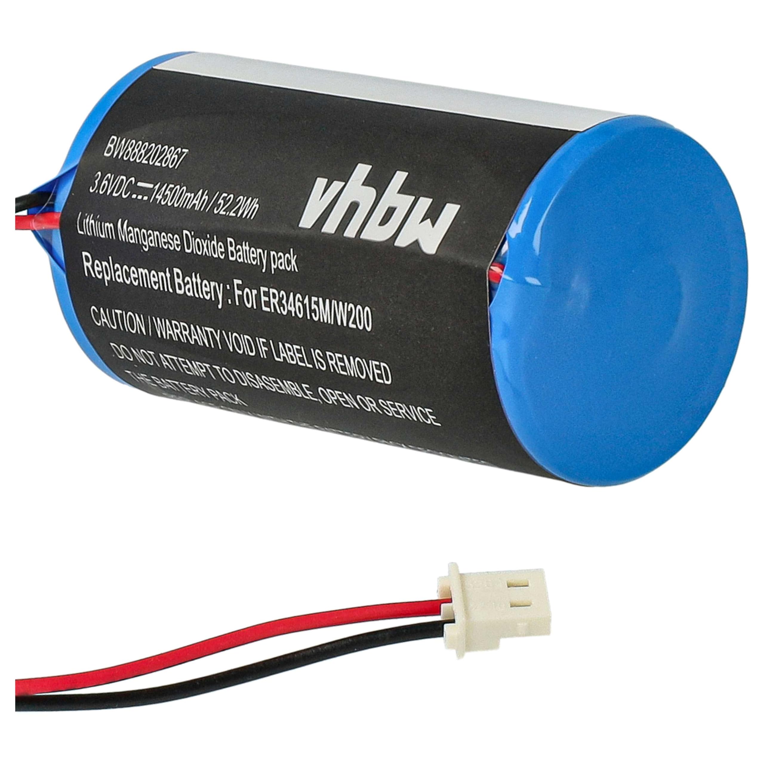vhbw Batteria 0-9912-K per Visonic allarme 14500mAh Li-SOCl2