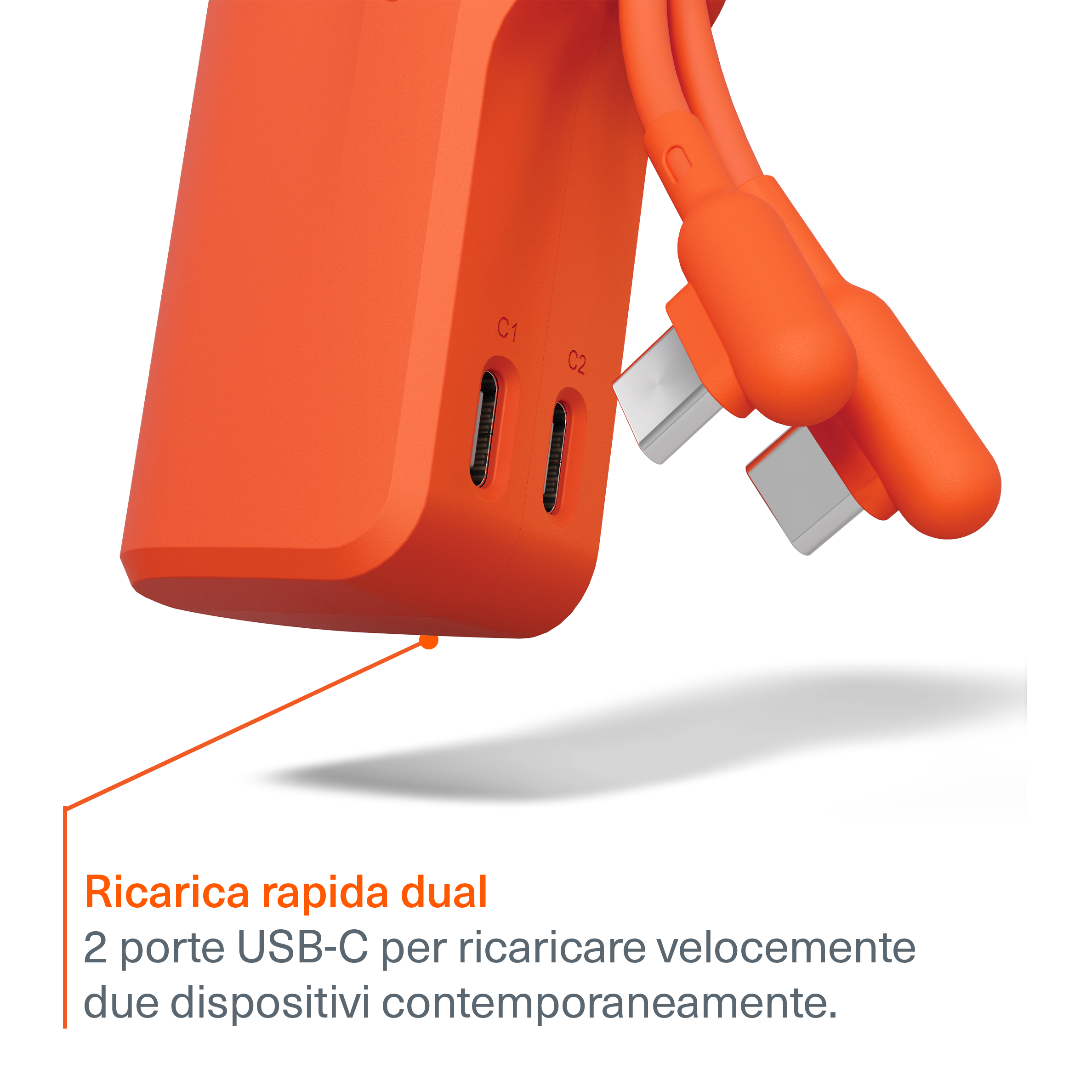 Cygnett Thumboost 5K Power Bank 5000mAh 20W con Cavo