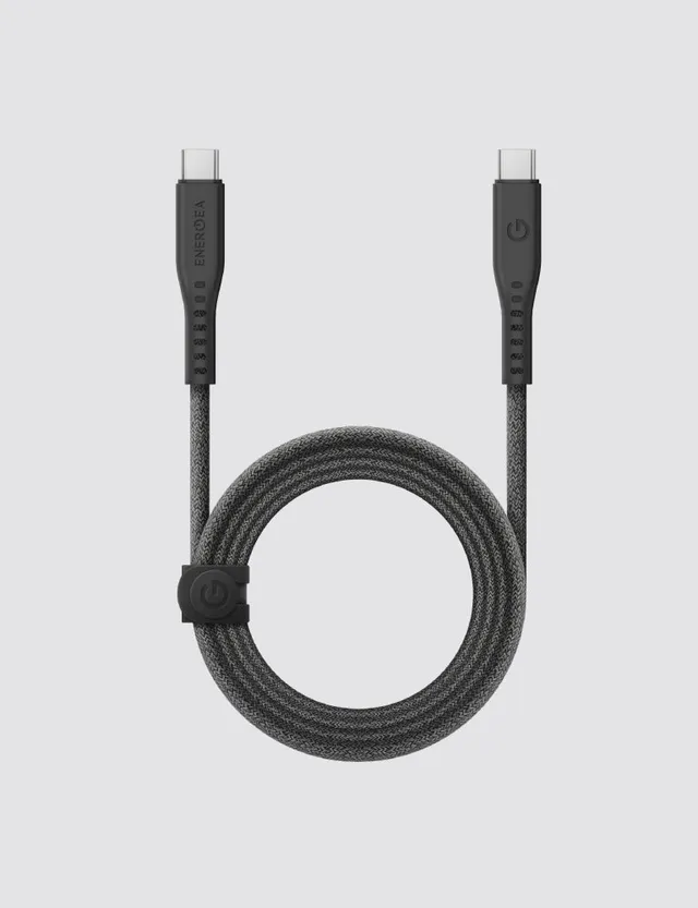 Energea Flow USB-C to USB-C 300CM cavo Nero intrecciato