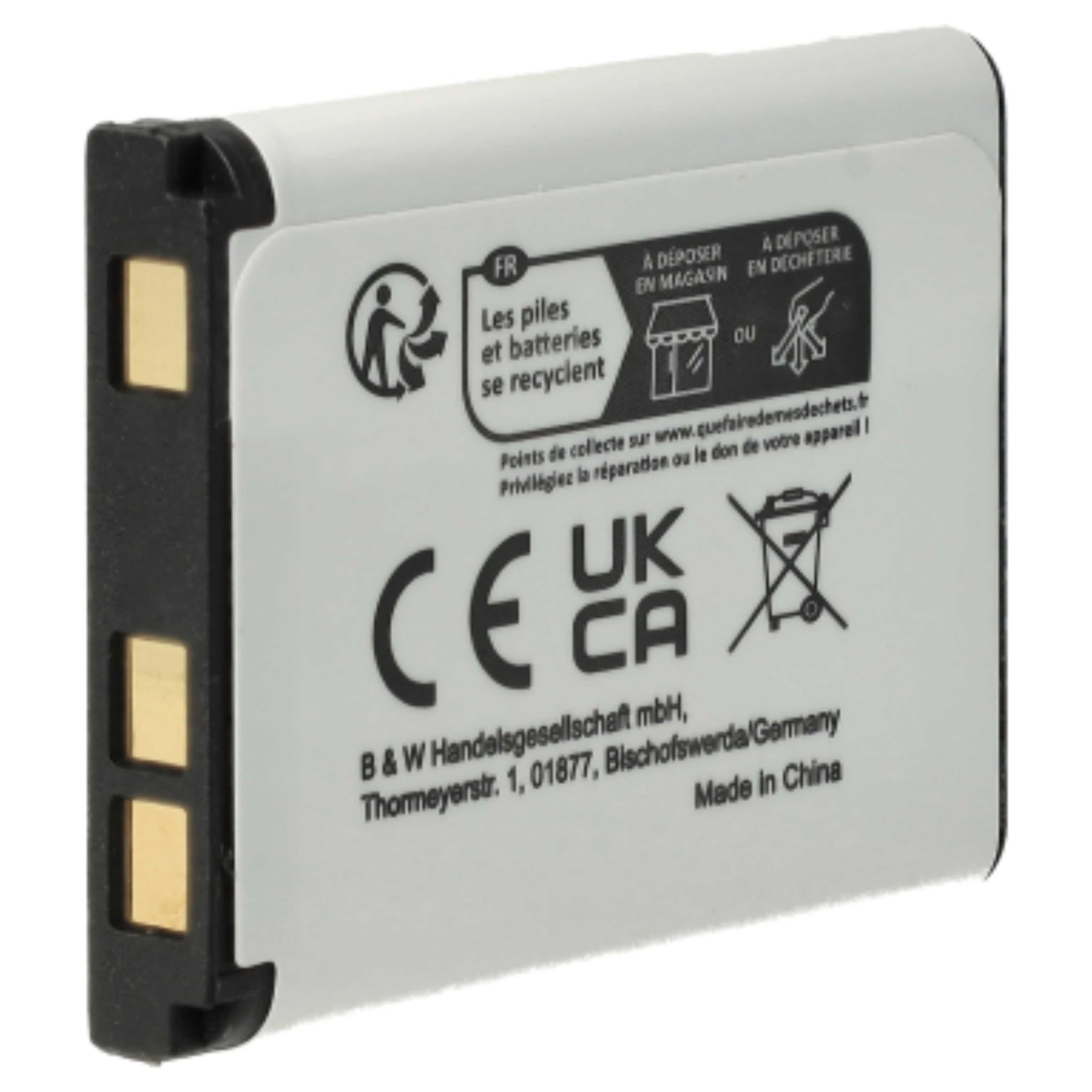vhbw Batteria fotocamera per Casio NP-80 NP-82 500mAh Li-Ion