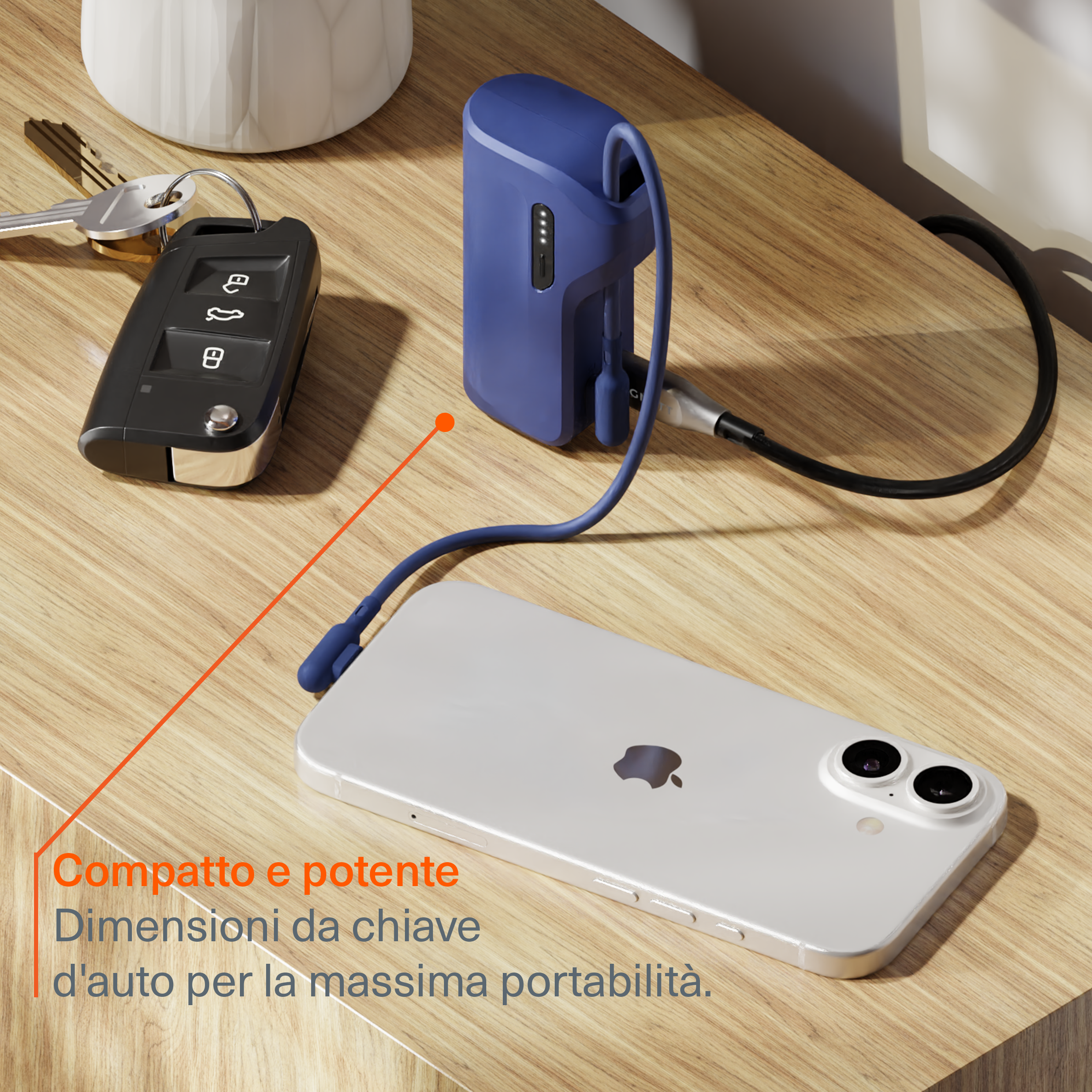 Cygnett Thumboost Power Bank 5000mAh 20W + Cavo USB-C
