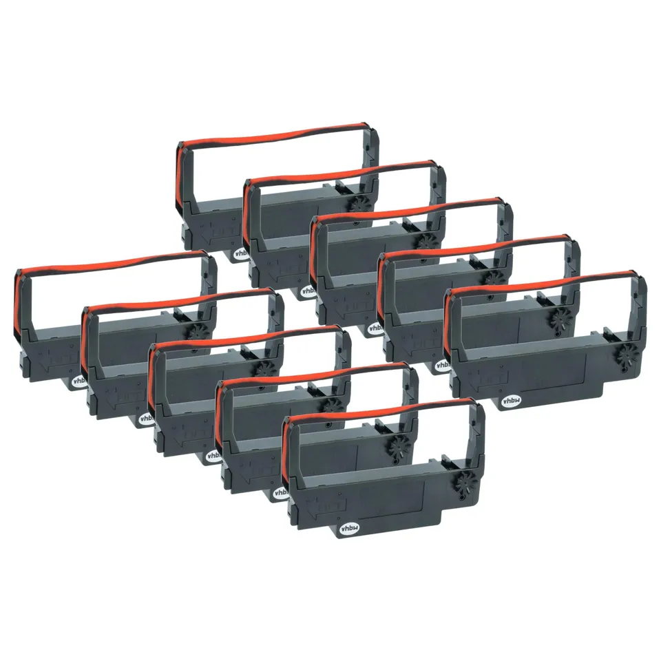 vhbw Nastri Inchiostrati per Bixolon SRP 275 nero-rosso 10pz