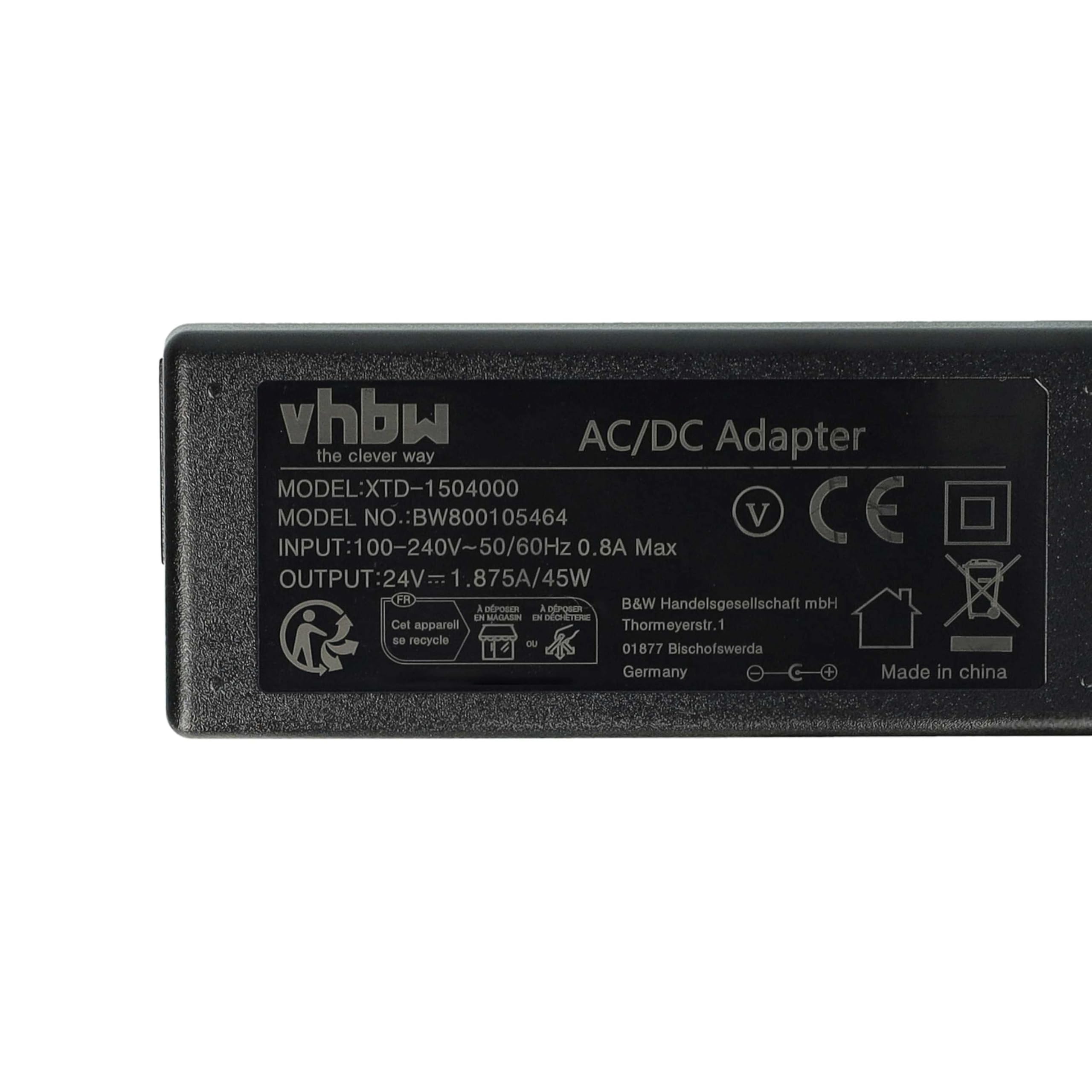 vhbw Alimentatore Apple PowerBook G4 Titanium 45W 24V