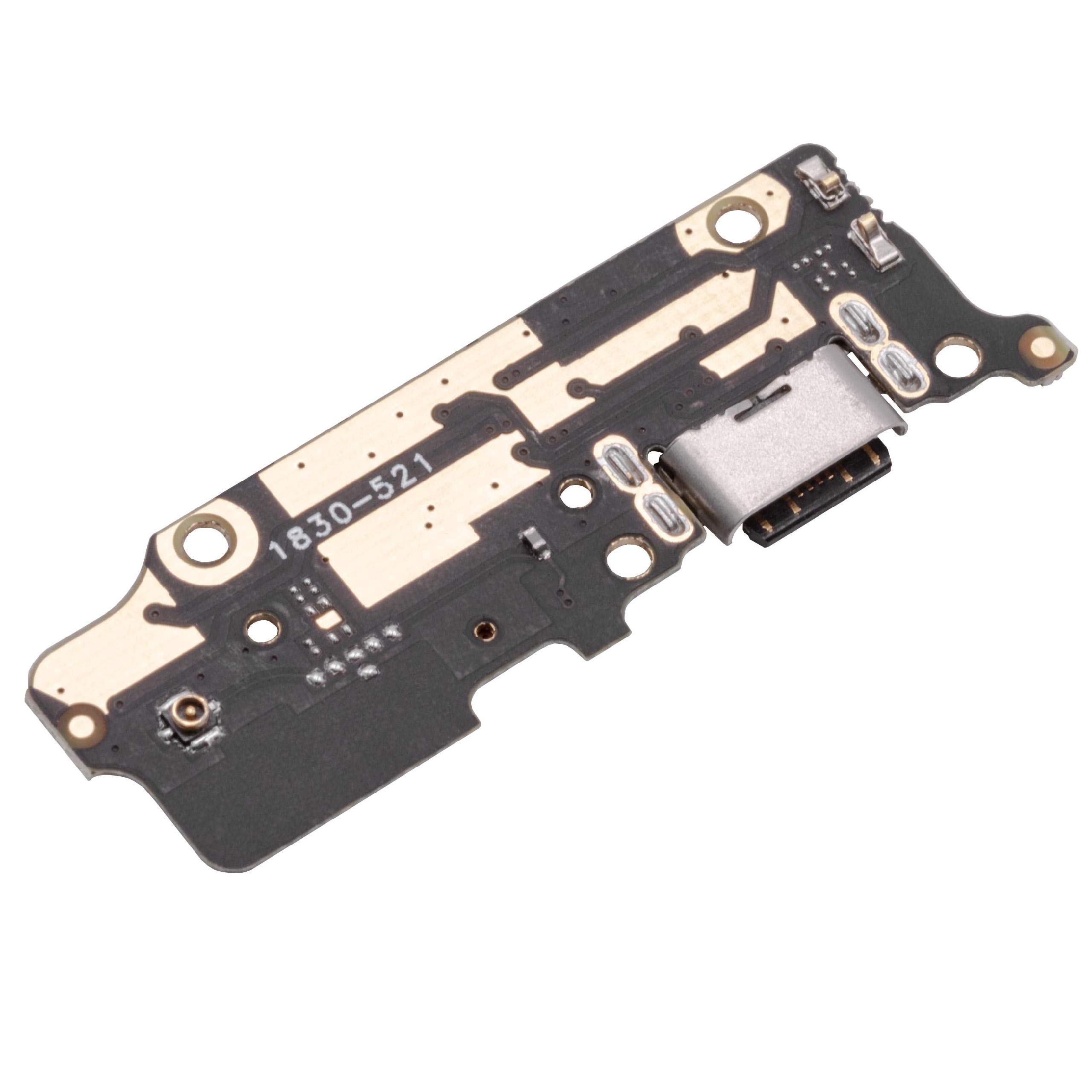 vhbw Presa Ricarica USB-C 1830-521 con Microfono Argento