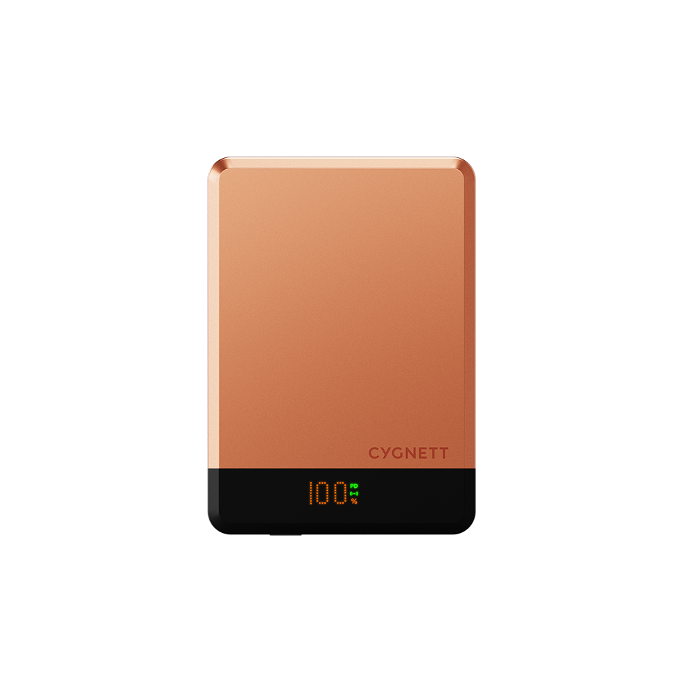 Cygnett MagSlim power bank wireless magnetico 10000mAh rame