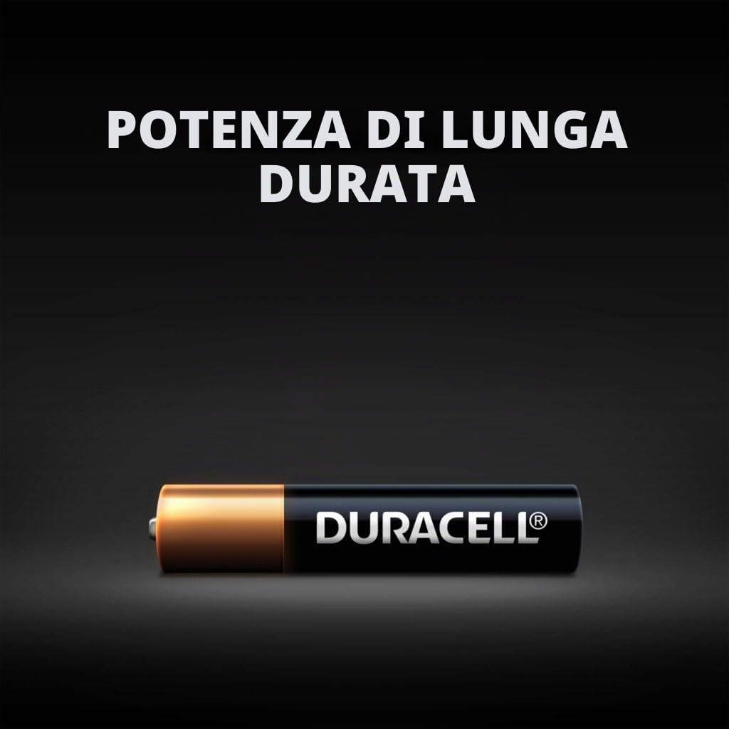 Duracell Pile AAAA Alcaline 8 Pezzi Lunga Durata