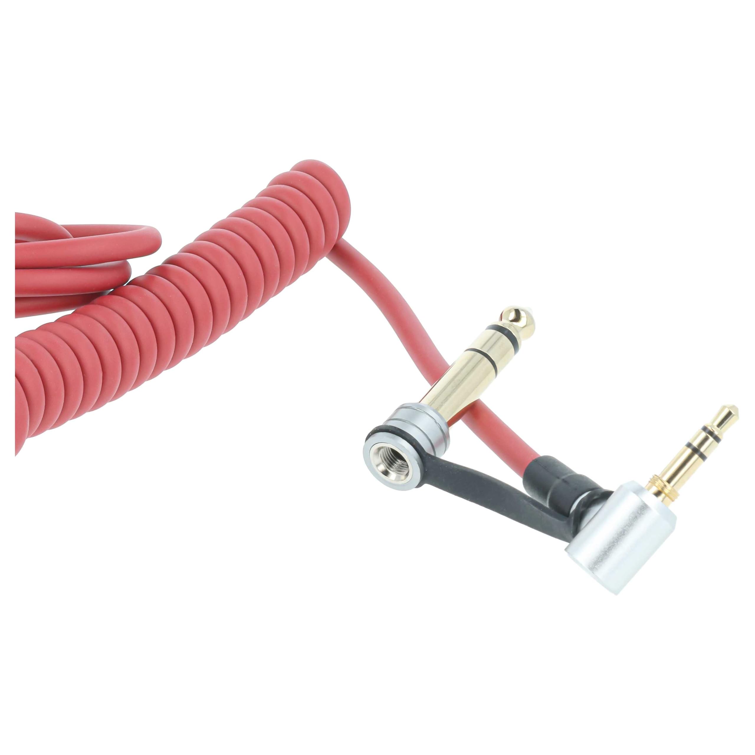 vhbw Cavo Audio AUX per Beats EP Jack 3,5mm Rosso 150cm