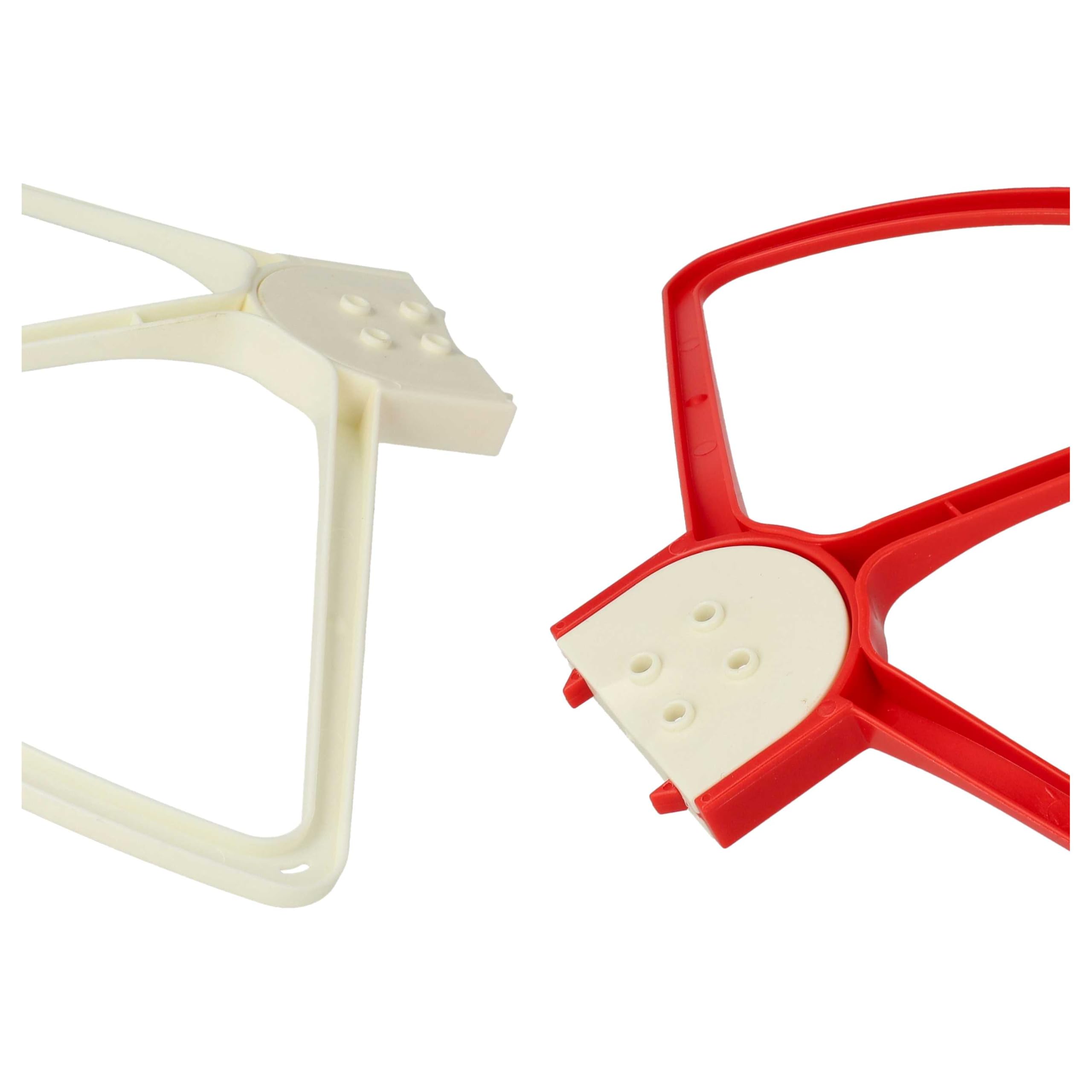 vhbw Protezione Eliche DJI Phantom 2/3 Drone 4 Pezzi Bianco