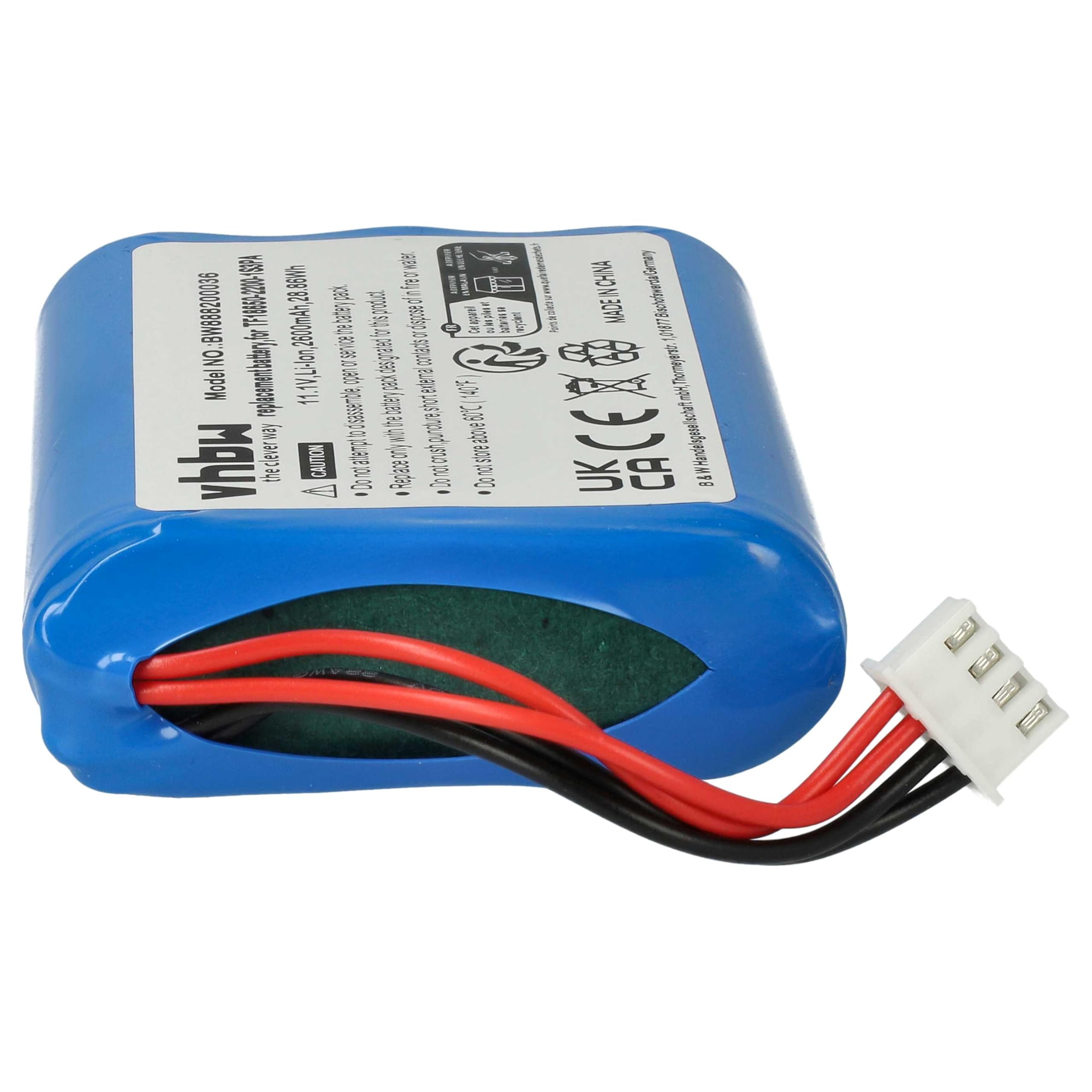 vhbw Batteria speaker 2600mAh 11,1V per Marshall Stockwell