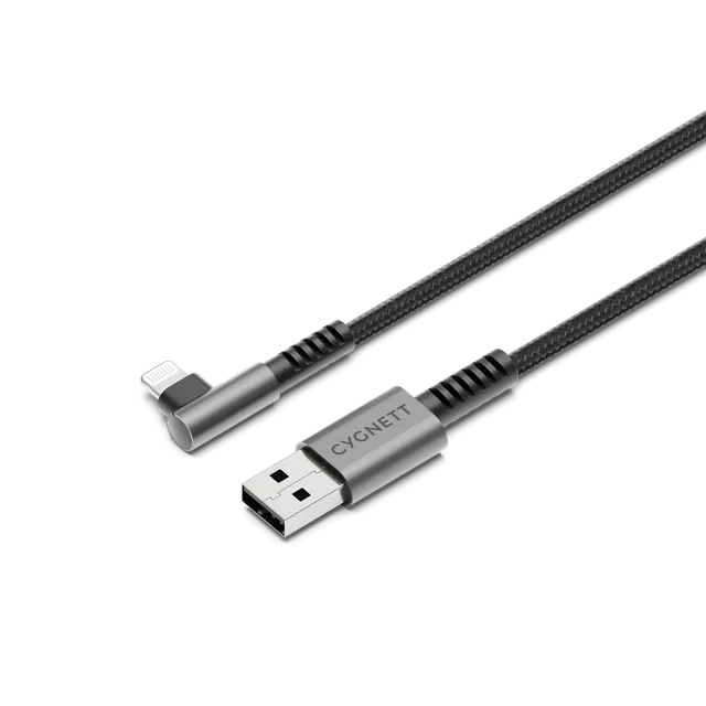 Cygnett Unite Cavo Lightning USB-A 1 m nero 90°