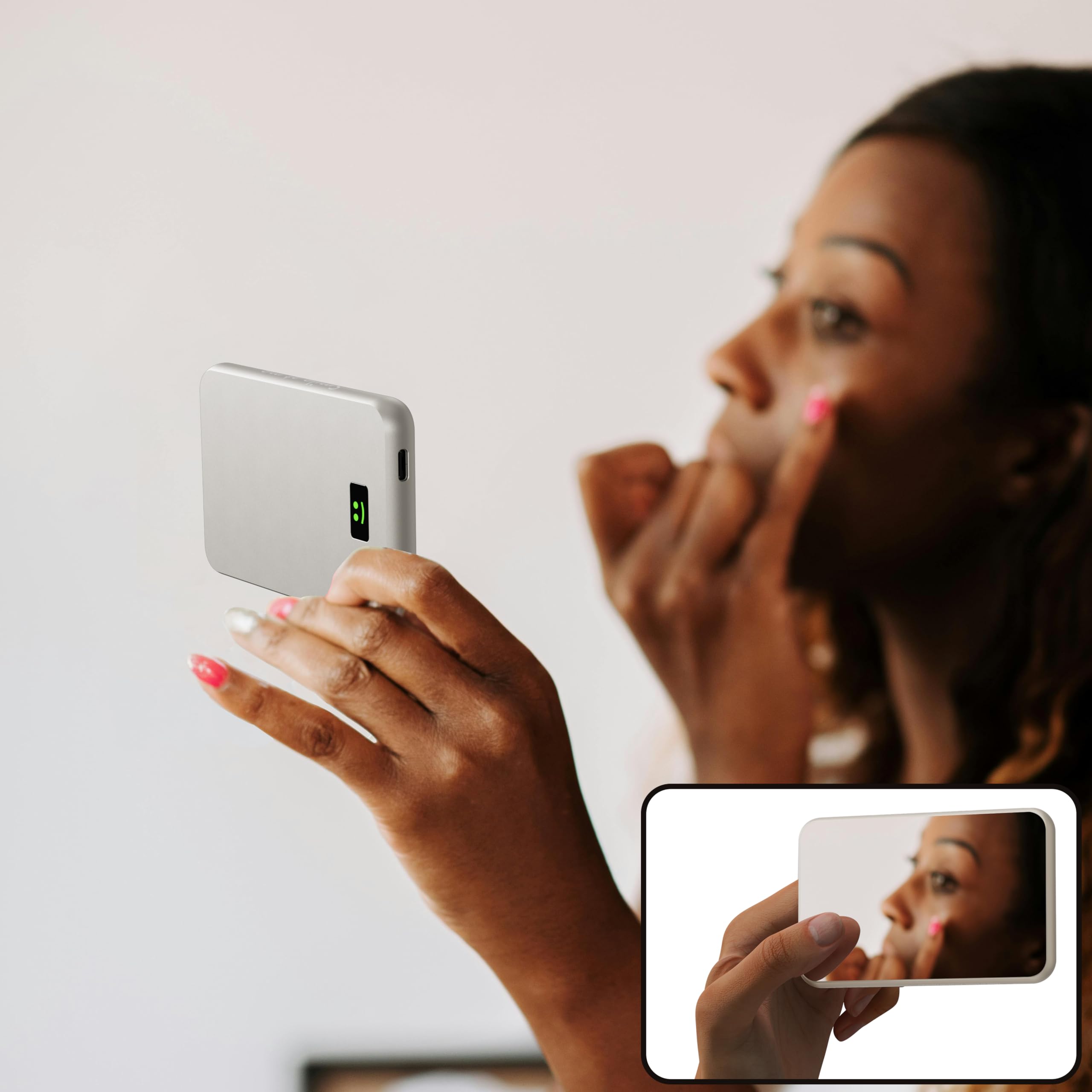 Xoopar Smile Power Bank 5000 mAh Grigio MagSafe