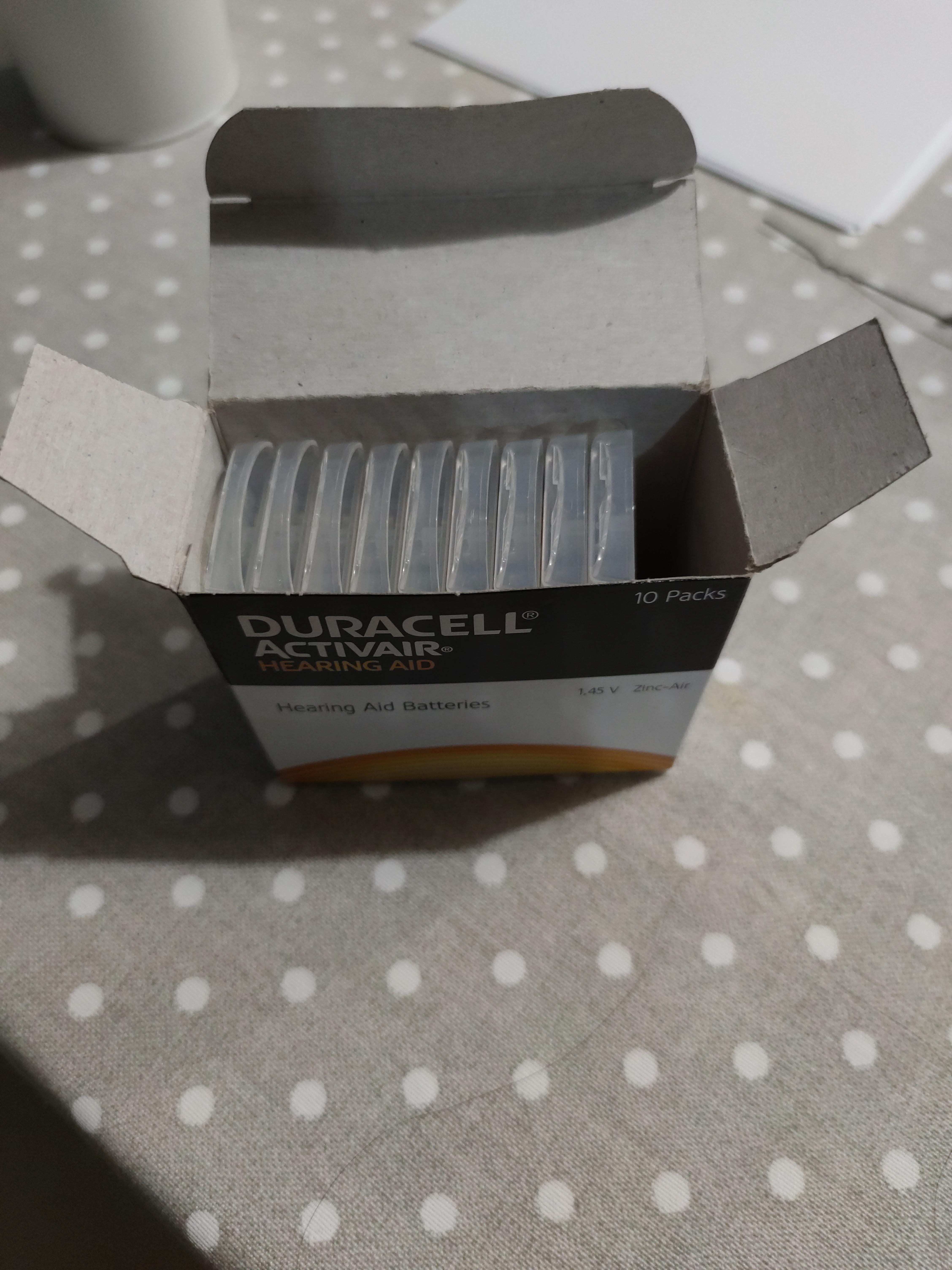 Duracell Easytab 312 Batterie Apparecchi Acustici 60 Pezzi Zinco-Aria