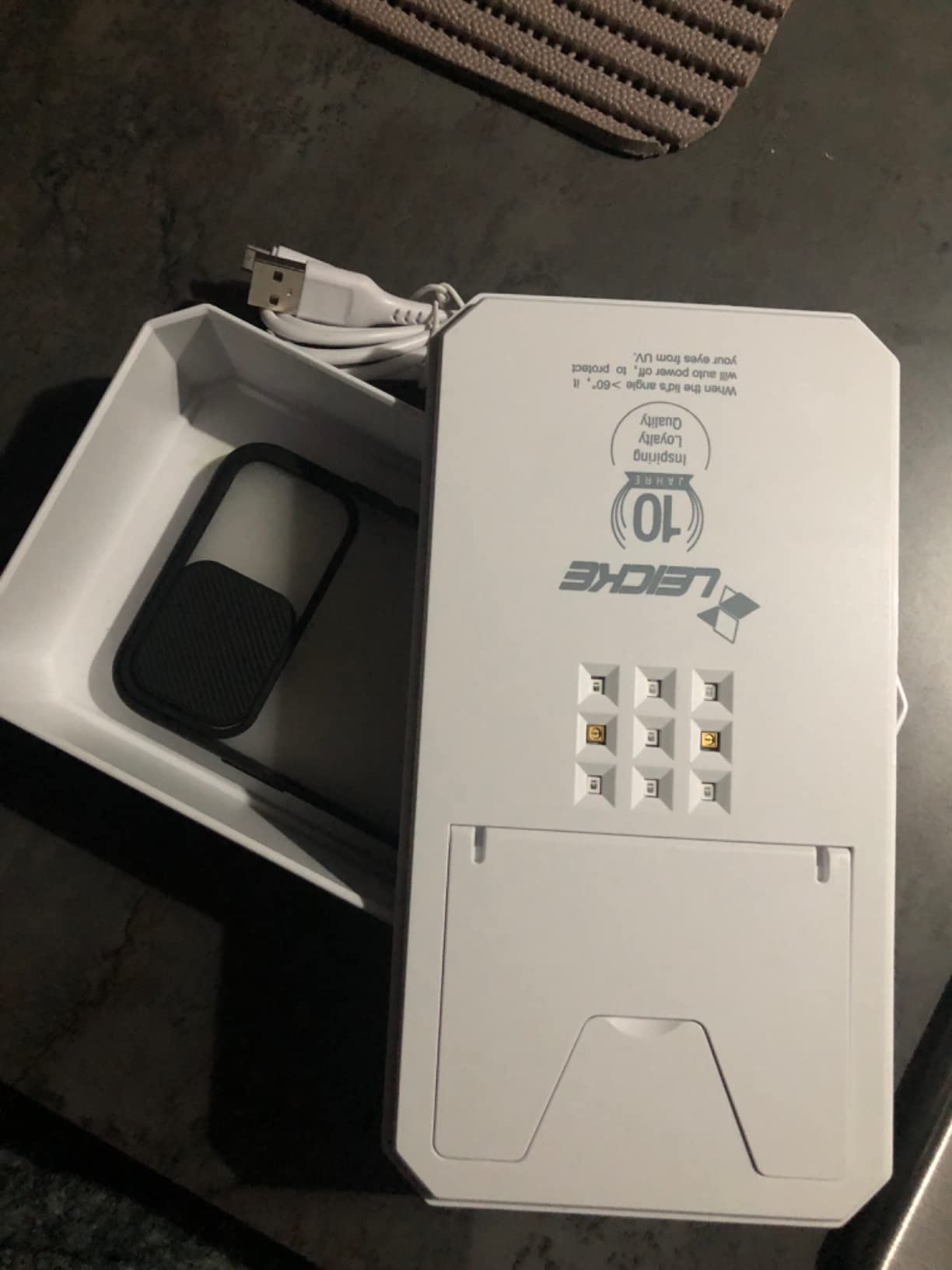 Leicke Sterilizzatore UV Smartphone con Ricarica Wireless