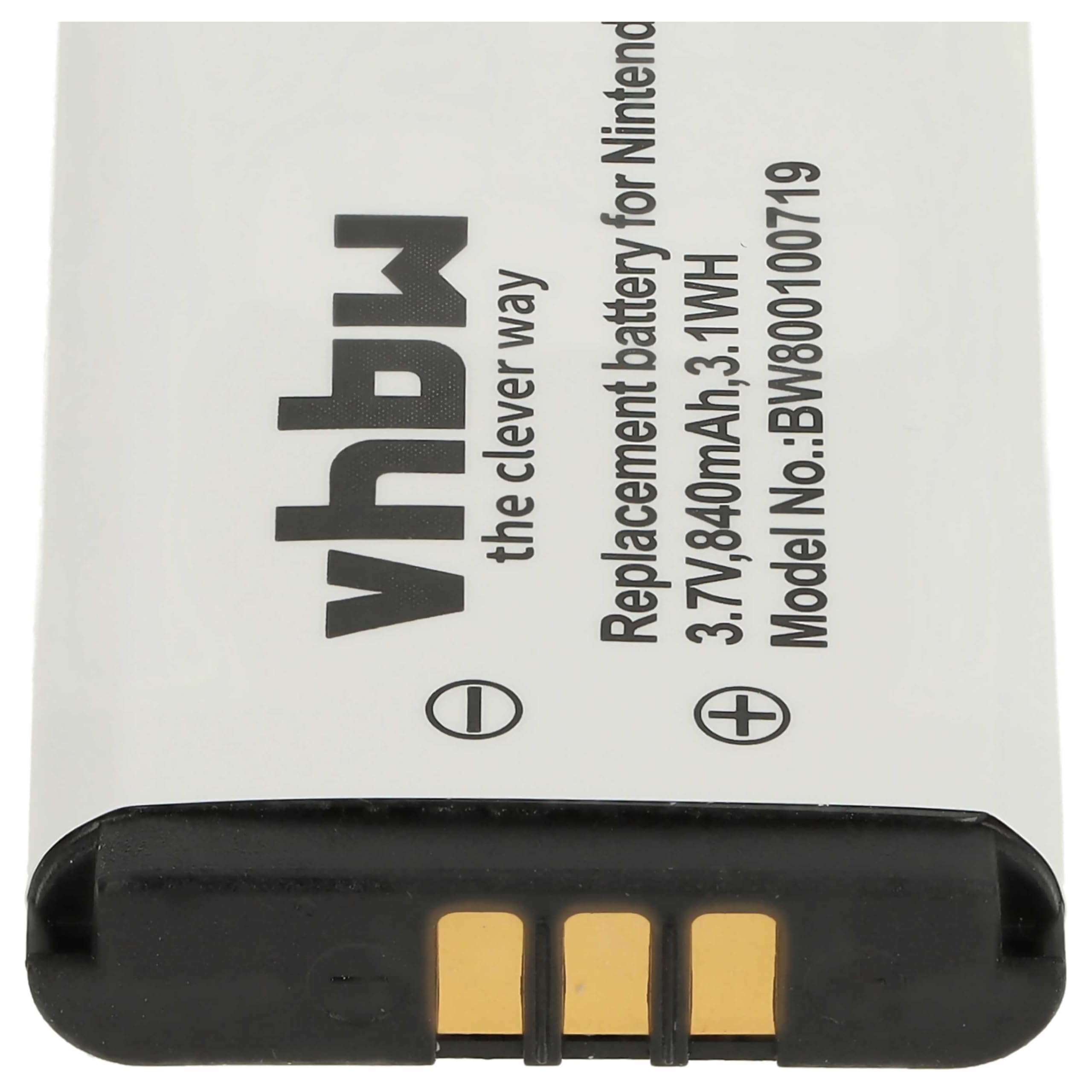 vhbw Batteria per Nintendo DSi 840mAh Li-Ion