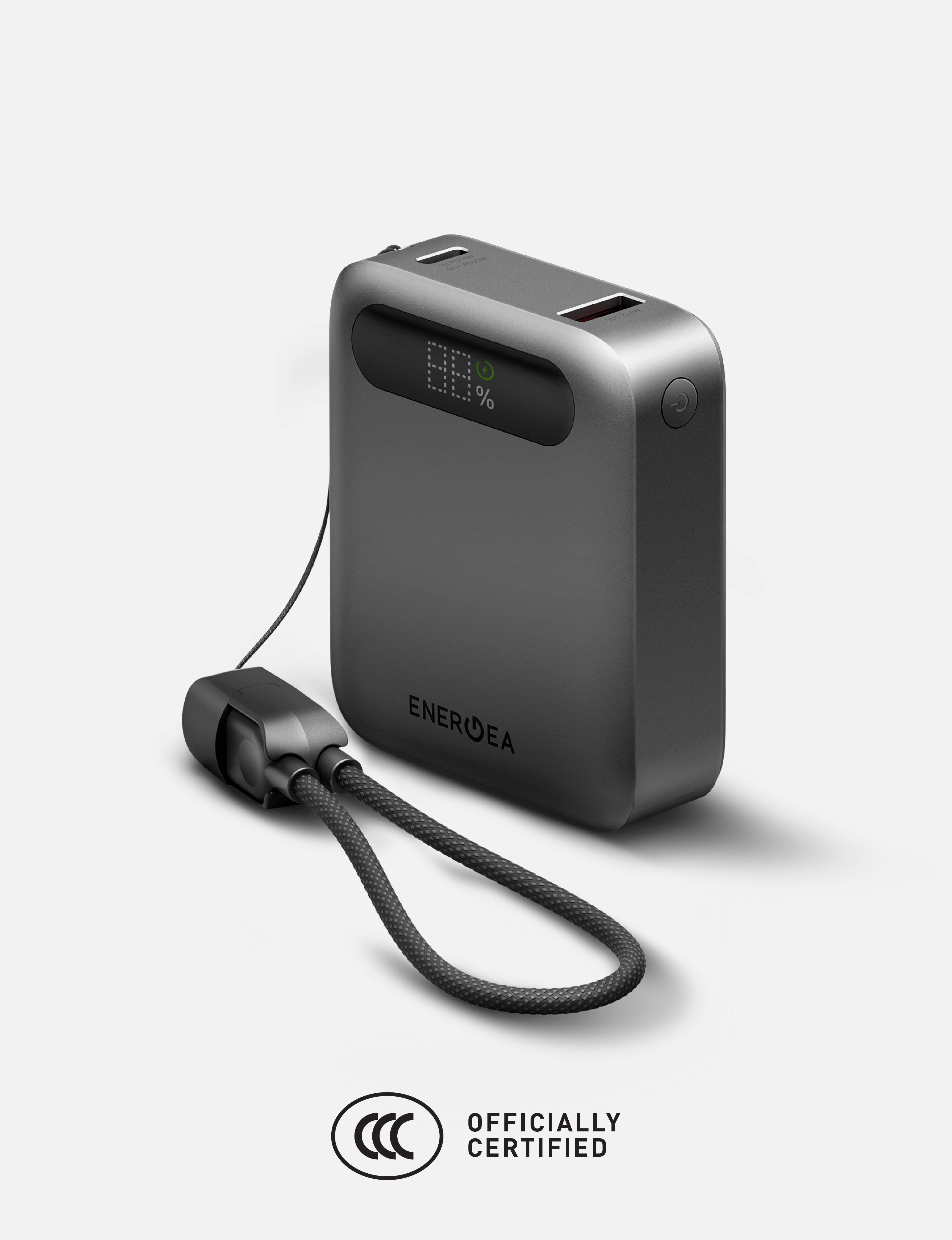 Energea ComPac Loop 10K power bank 10000mAh Gunmetal
