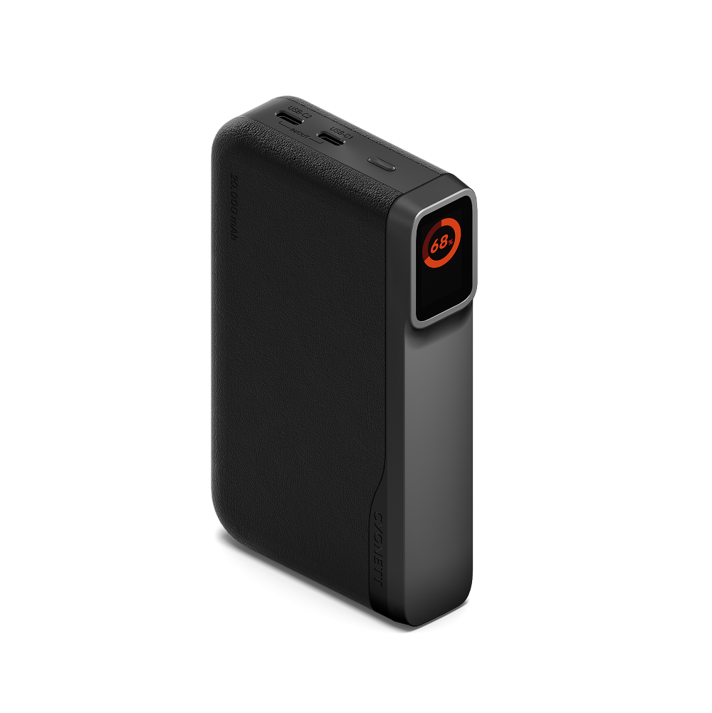 Cygnett Encore 20K power bank 20000mAh nero 65W display