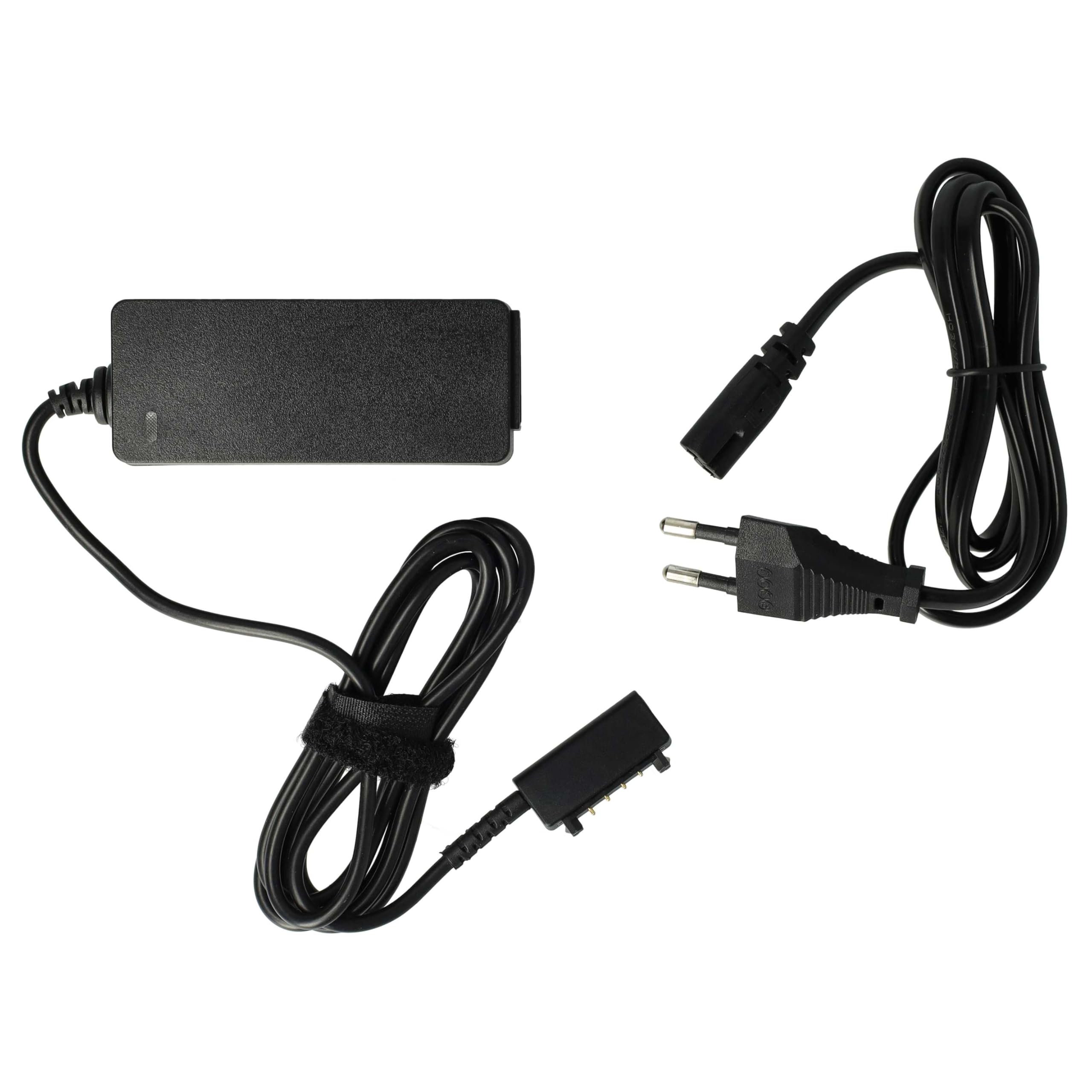 vhbw Alimentatore per Sony Xperia Tablet 30W 200 cm Nero