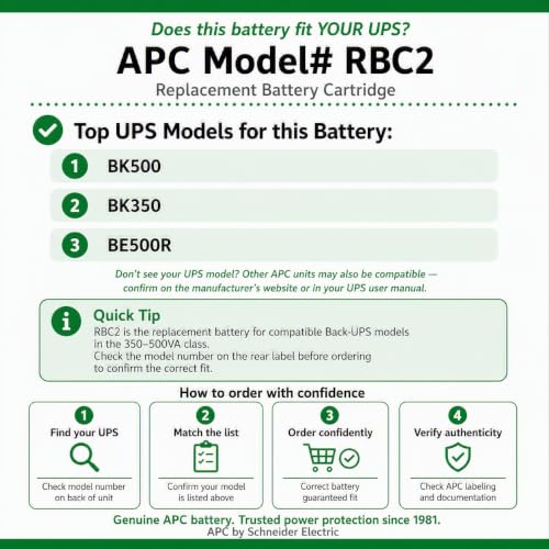APC RBC2 batteria UPS piombo-acido sigillata