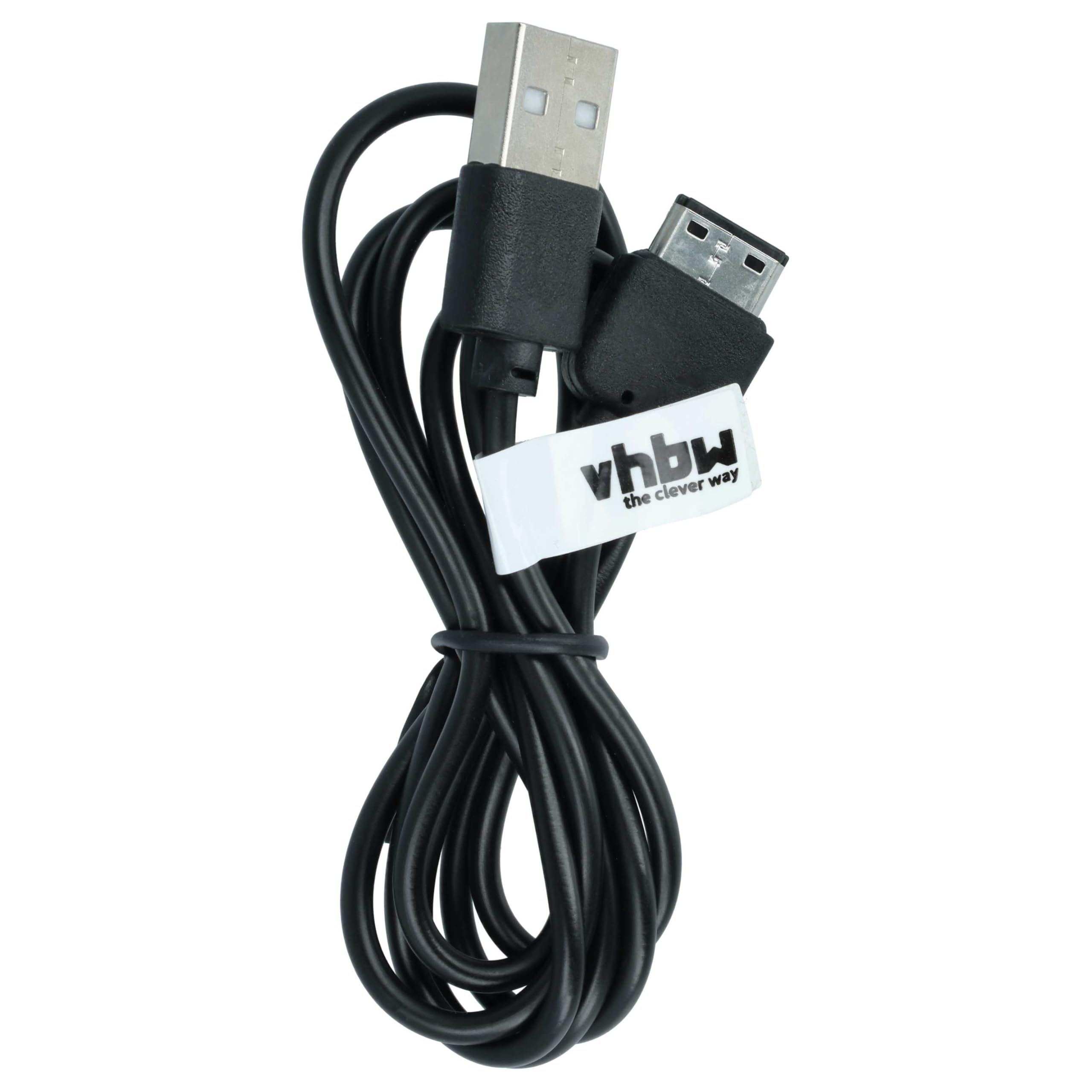 vhbw APCBS10 cavo dati USB Samsung SGH-E1150 nero 100cm