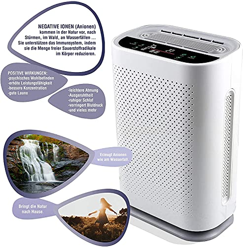Leicke Pure O2 Purificatore Aria con UV per Ambienti 80 m2